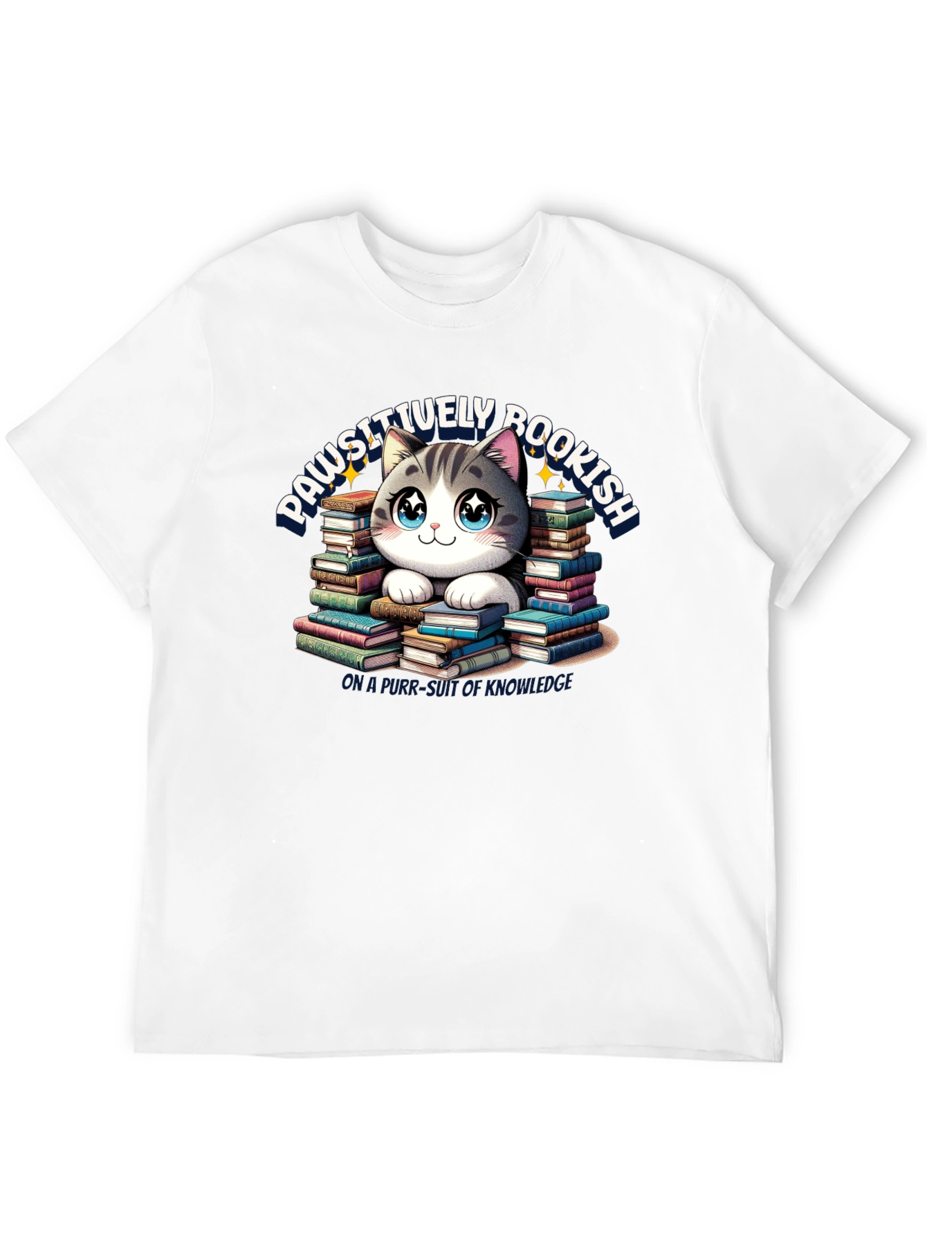 Black Pawsitively Bookish T-Shirt view 12