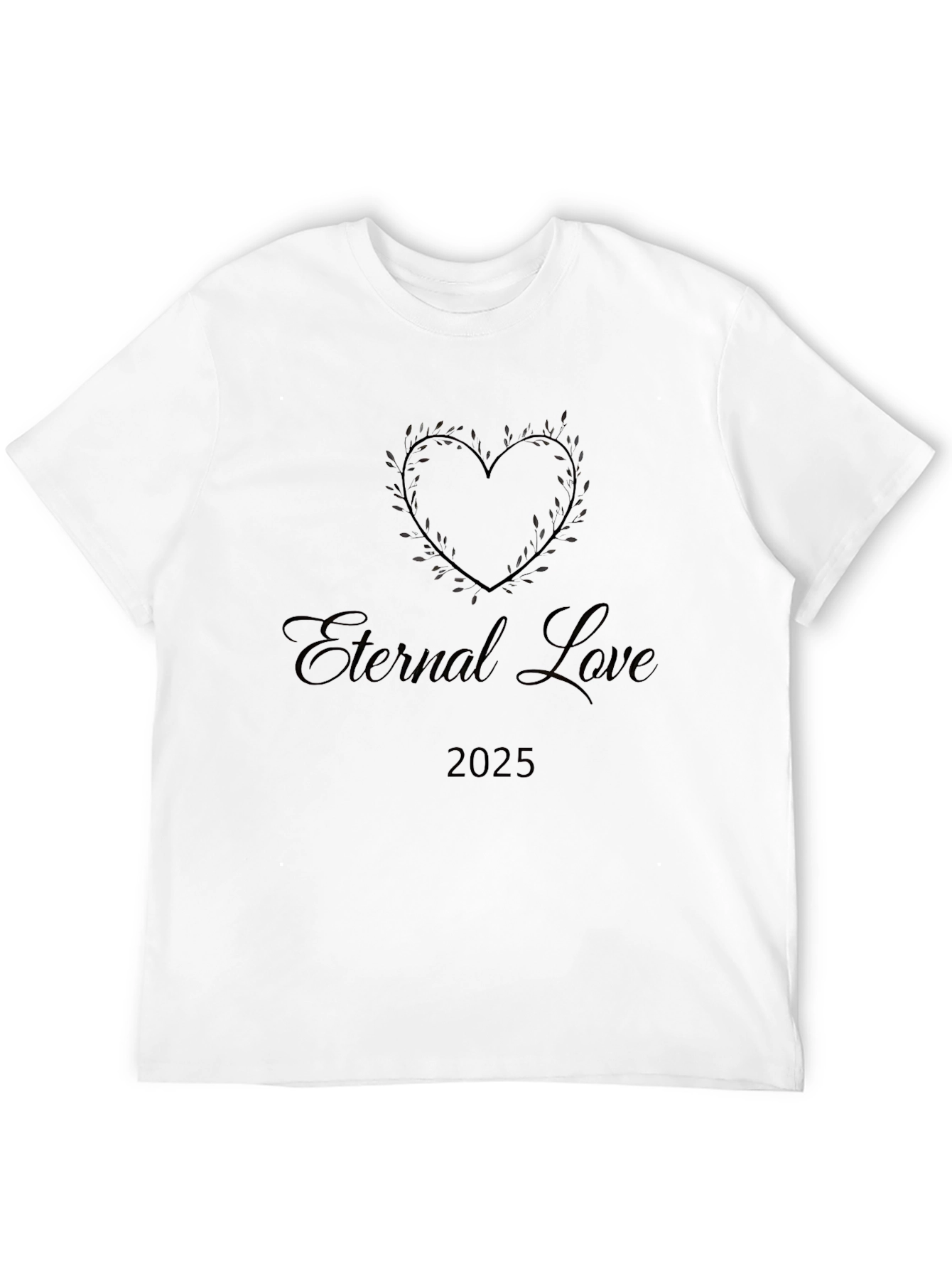 Black Eternal Love 2025 Black T-Shirt view 12