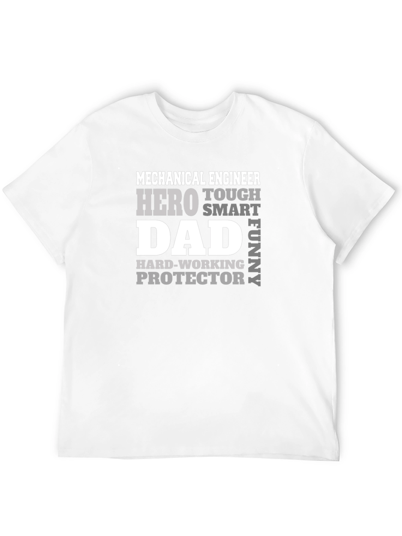 Black Mechanical Engineer Dad T-Shirt view 12