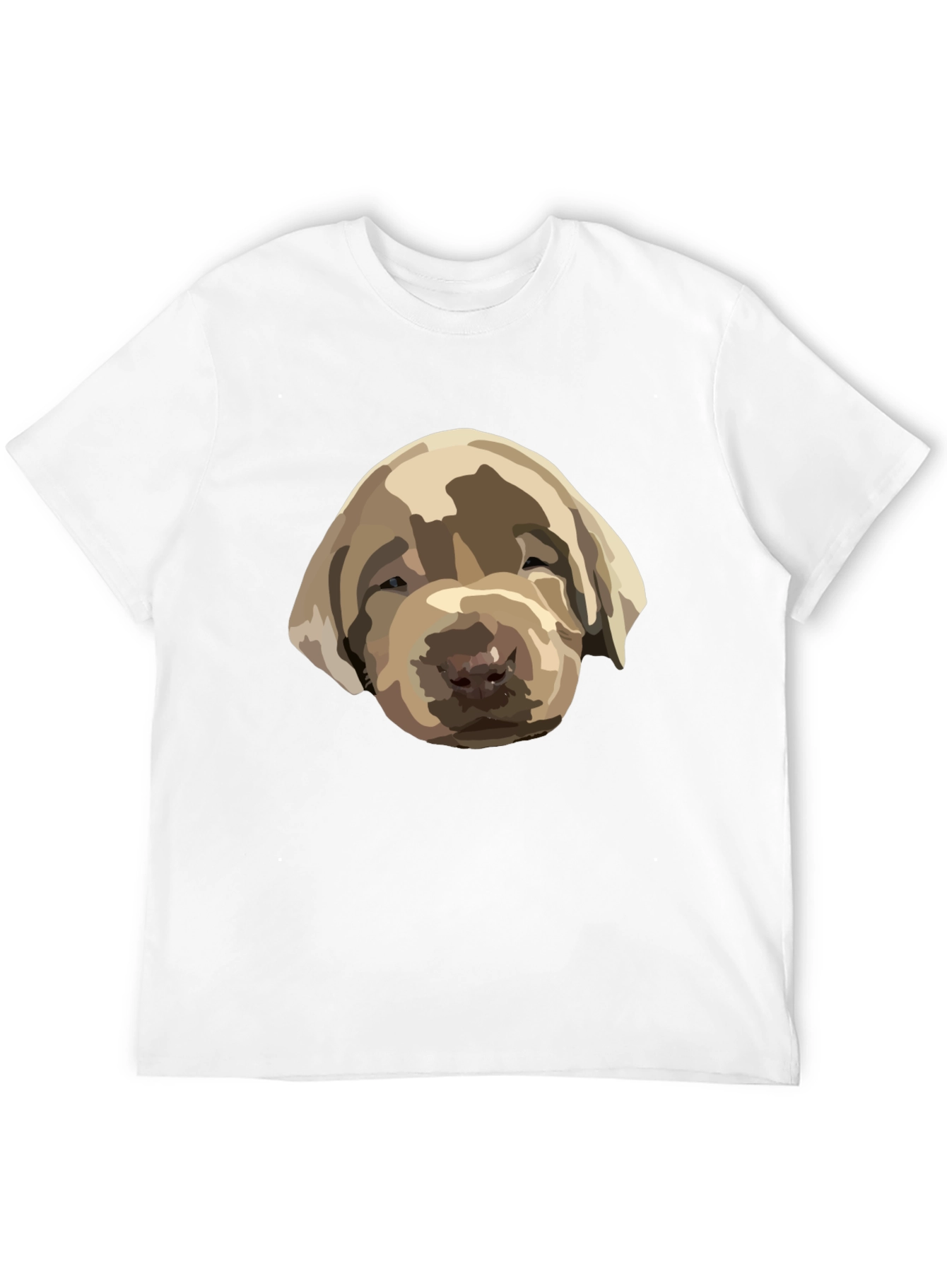 Black Dog Puppy Graphic Print Black T-Shirt view 12