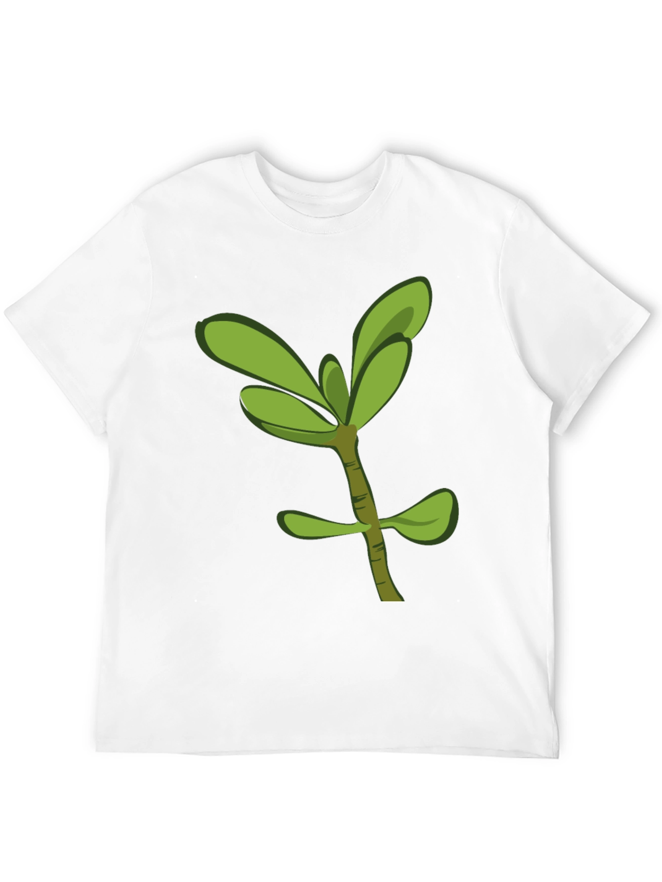 Black Green Sprout Graphic T-Shirt - Casual Style view 12