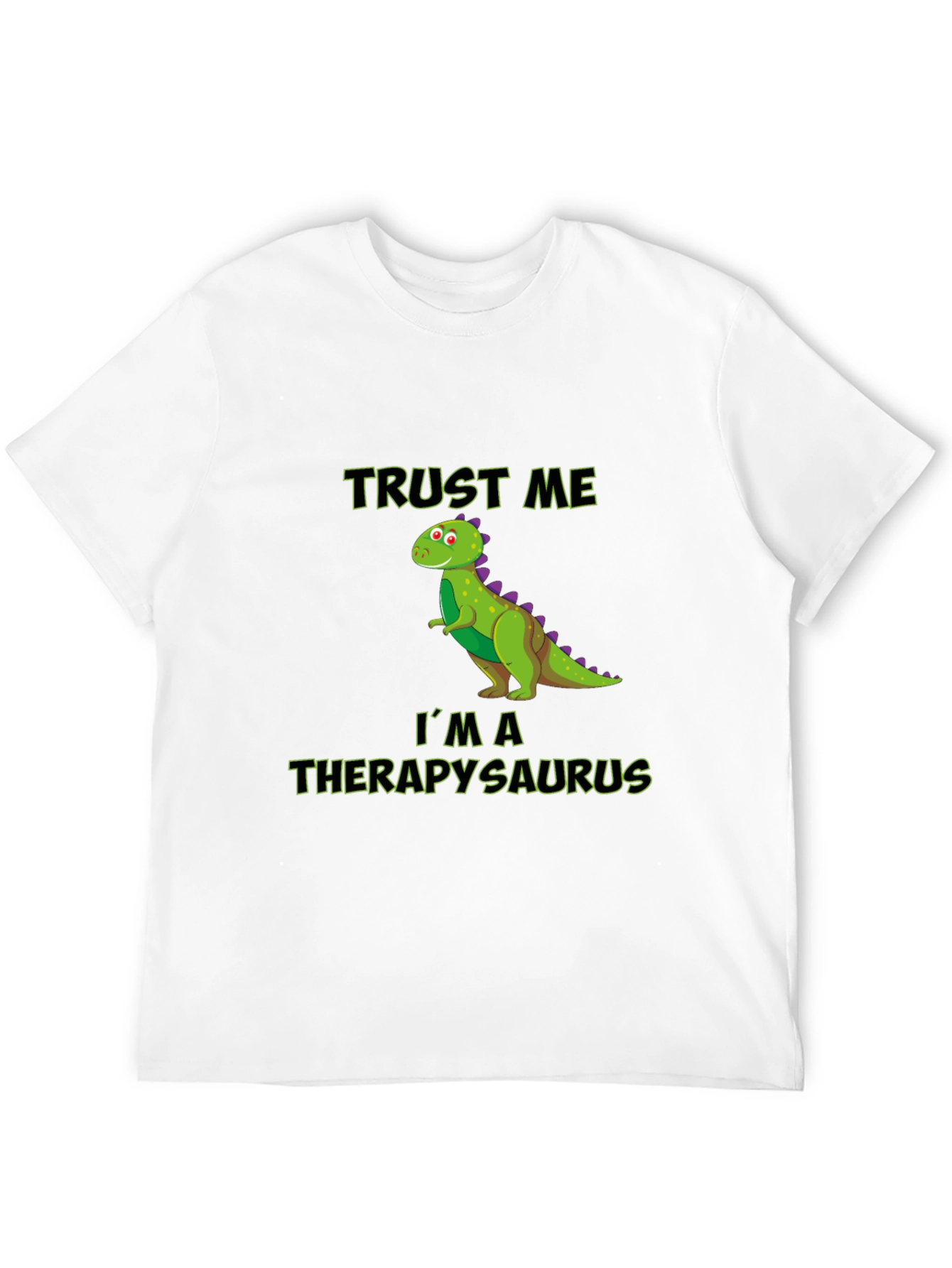 Black Therapysaurus T-Shirt - Funny Dinosaur Therapist Tee view 12