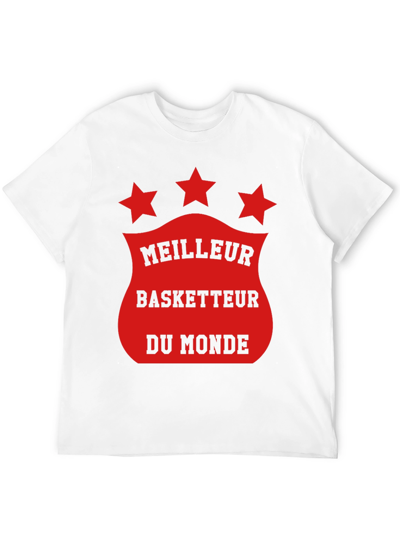 Black Meilleur Basketteur T-Shirt - World's Best Basketball Player Tee view 12