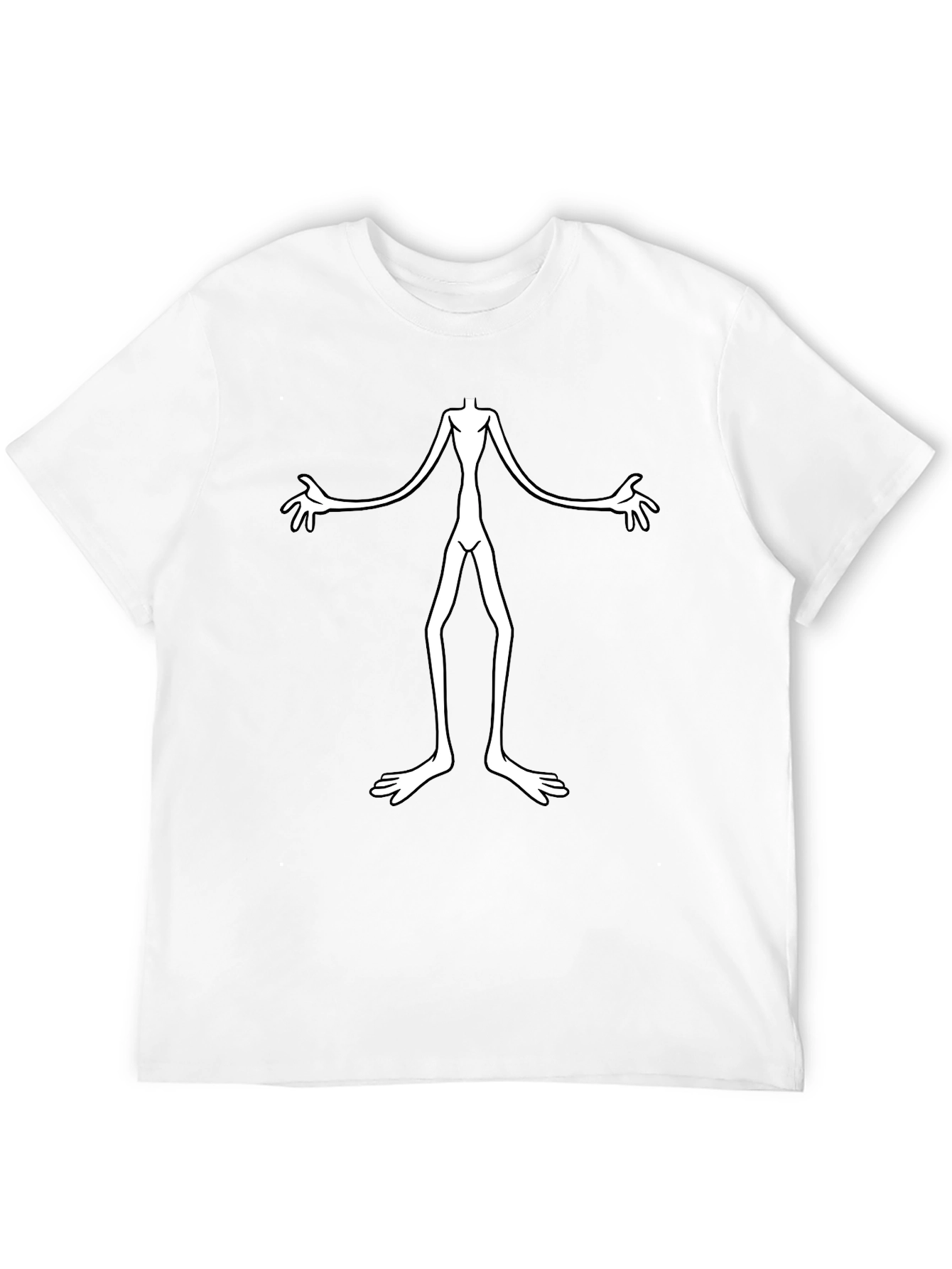 Black Creepy Alien Graphic Black T-Shirt - Unique Design view 12