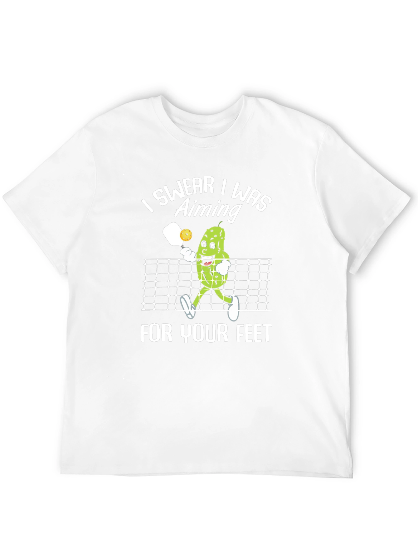 Black Pickleball Aiming T-Shirt: Funny Design view 12