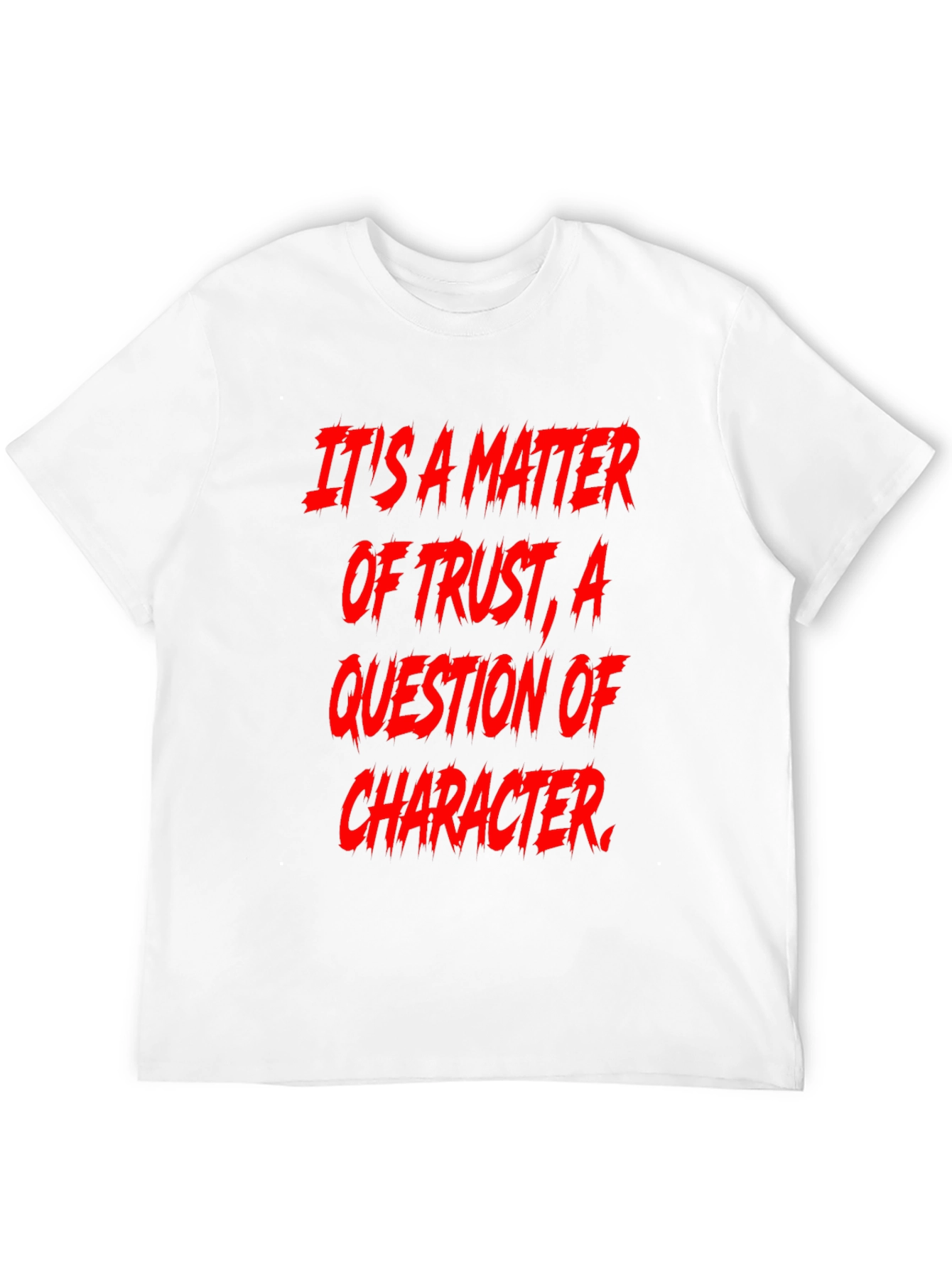 Black Trust & Character Graphic Tee - Bold Statement Shirt view 12