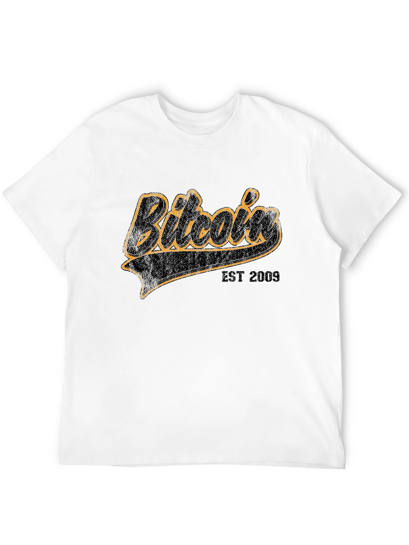 Black Bitcoin EST 2009 Black Graphic Tee view 12