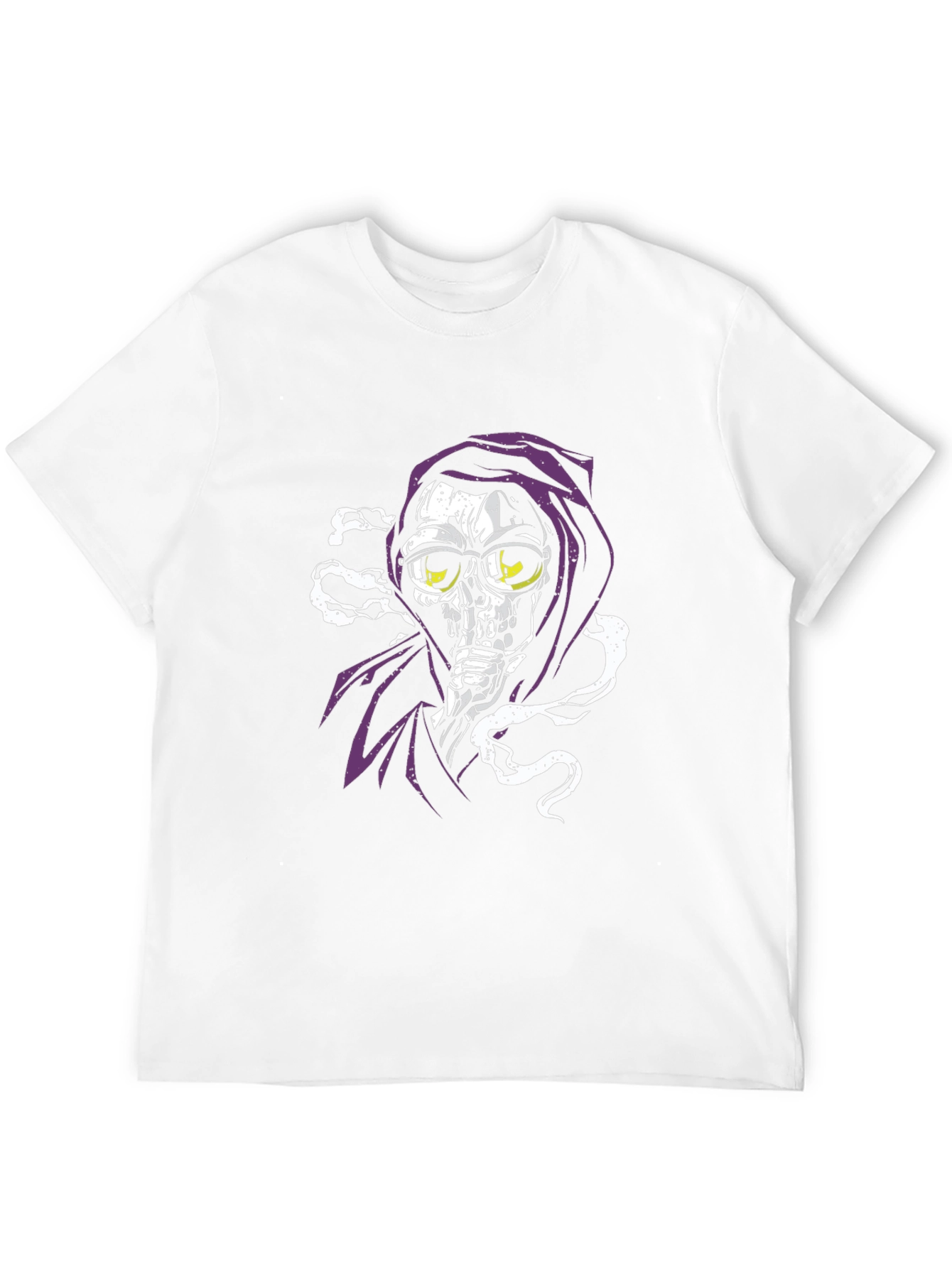 Black Smoking Grim Reaper T-Shirt view 12