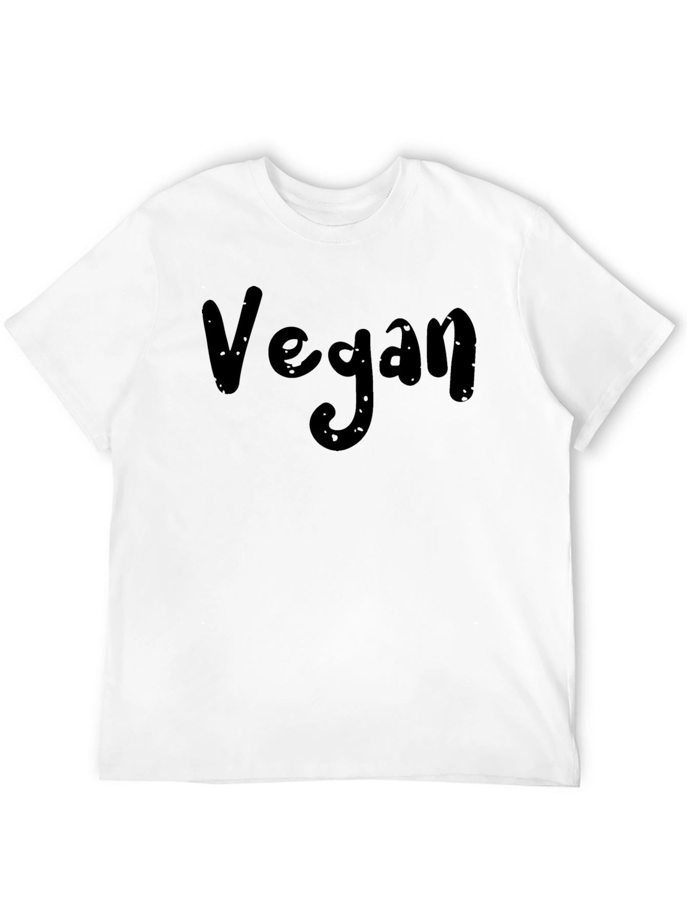 Black Vegan Black T-Shirt - Comfortable Crew Neck view 12