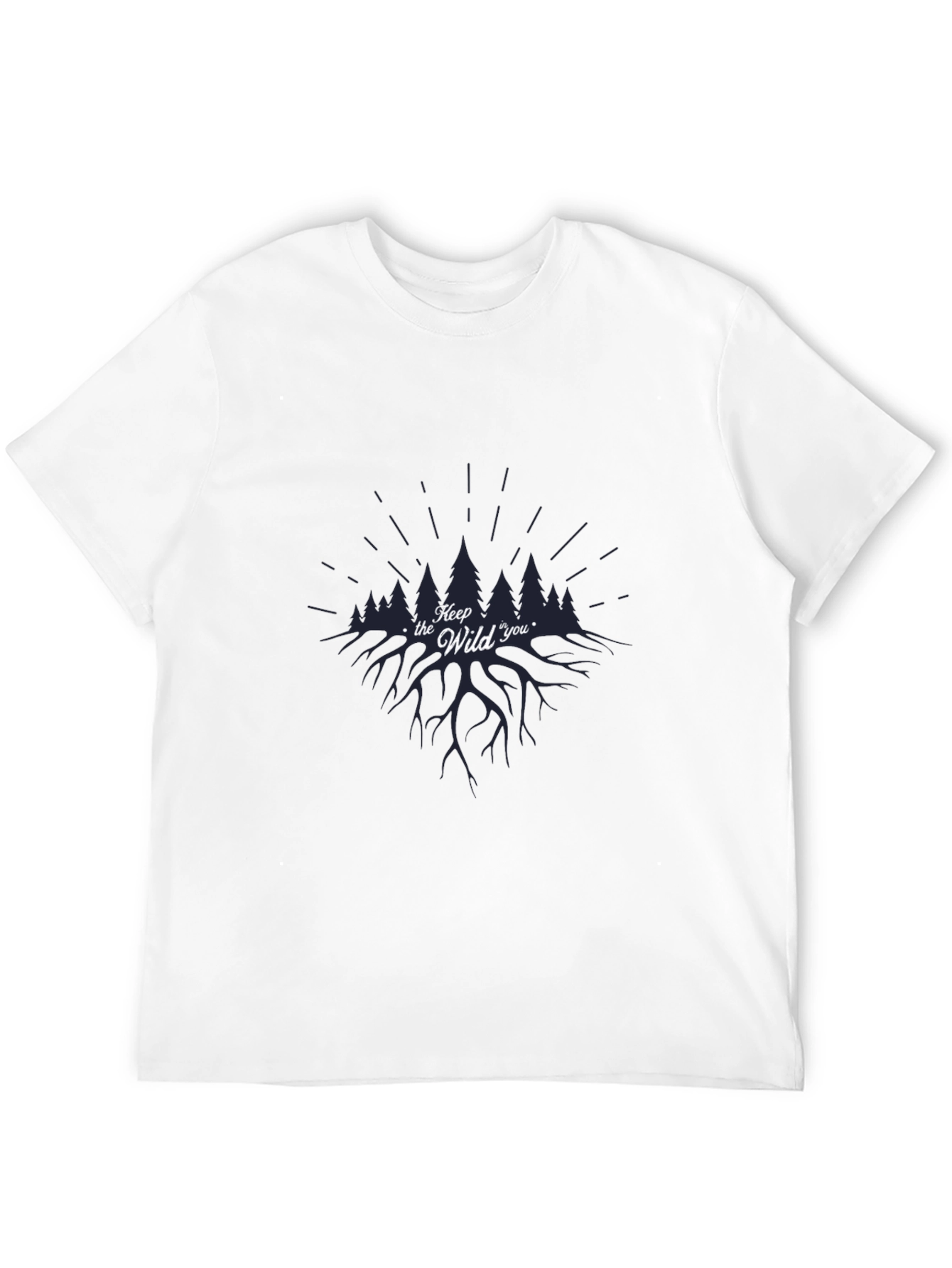 Black Keep the Wild You T-Shirt - Nature Inspired Graphic Tee view 12