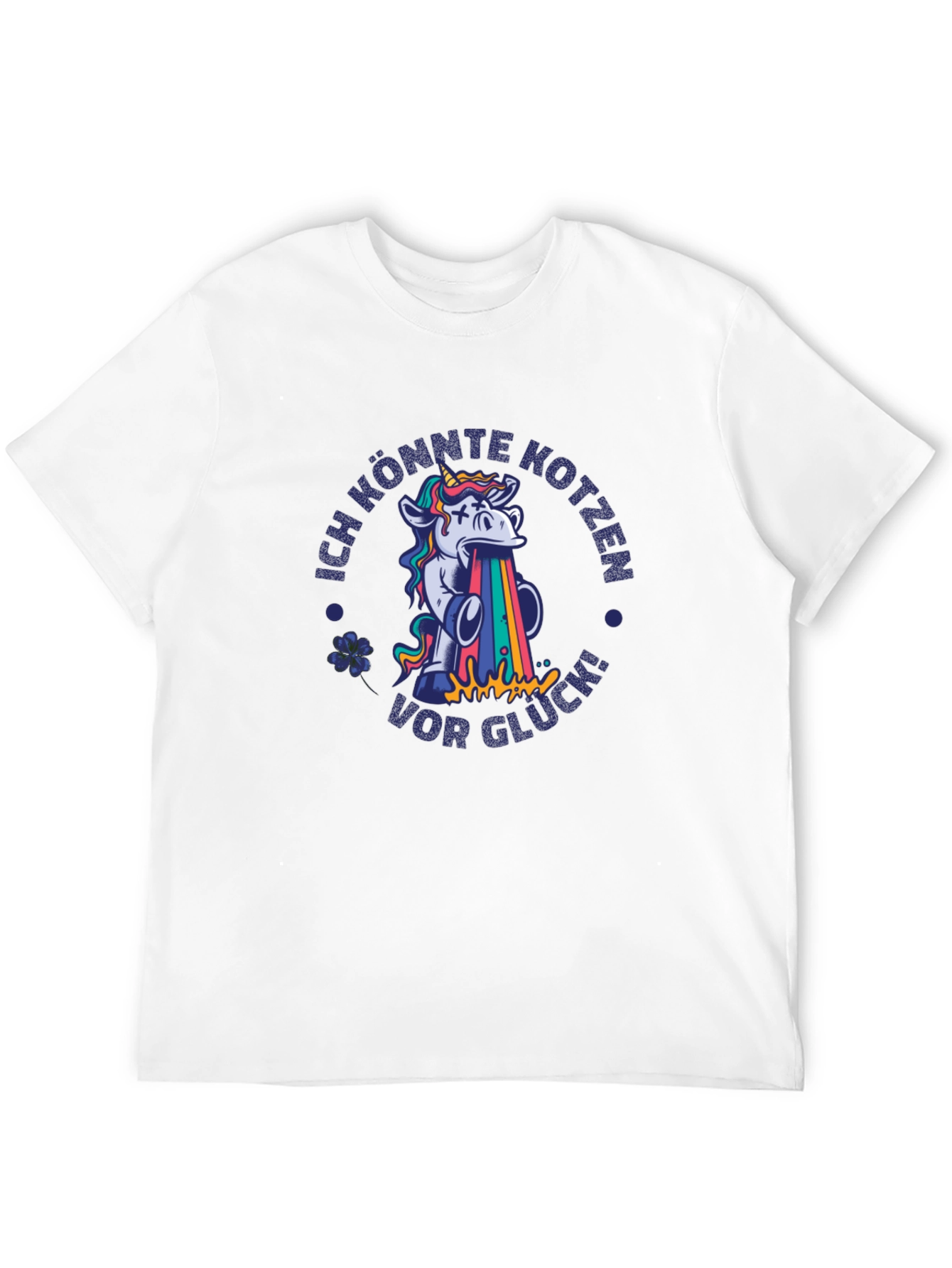 Black Unicorn Rainbow Vomit T-Shirt view 12