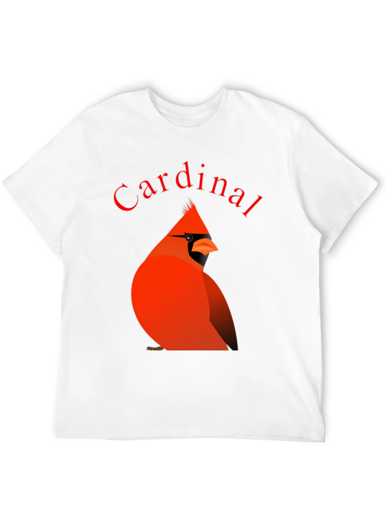 Black Cardinal Bird Graphic Tee - Black Cotton T-Shirt view 12