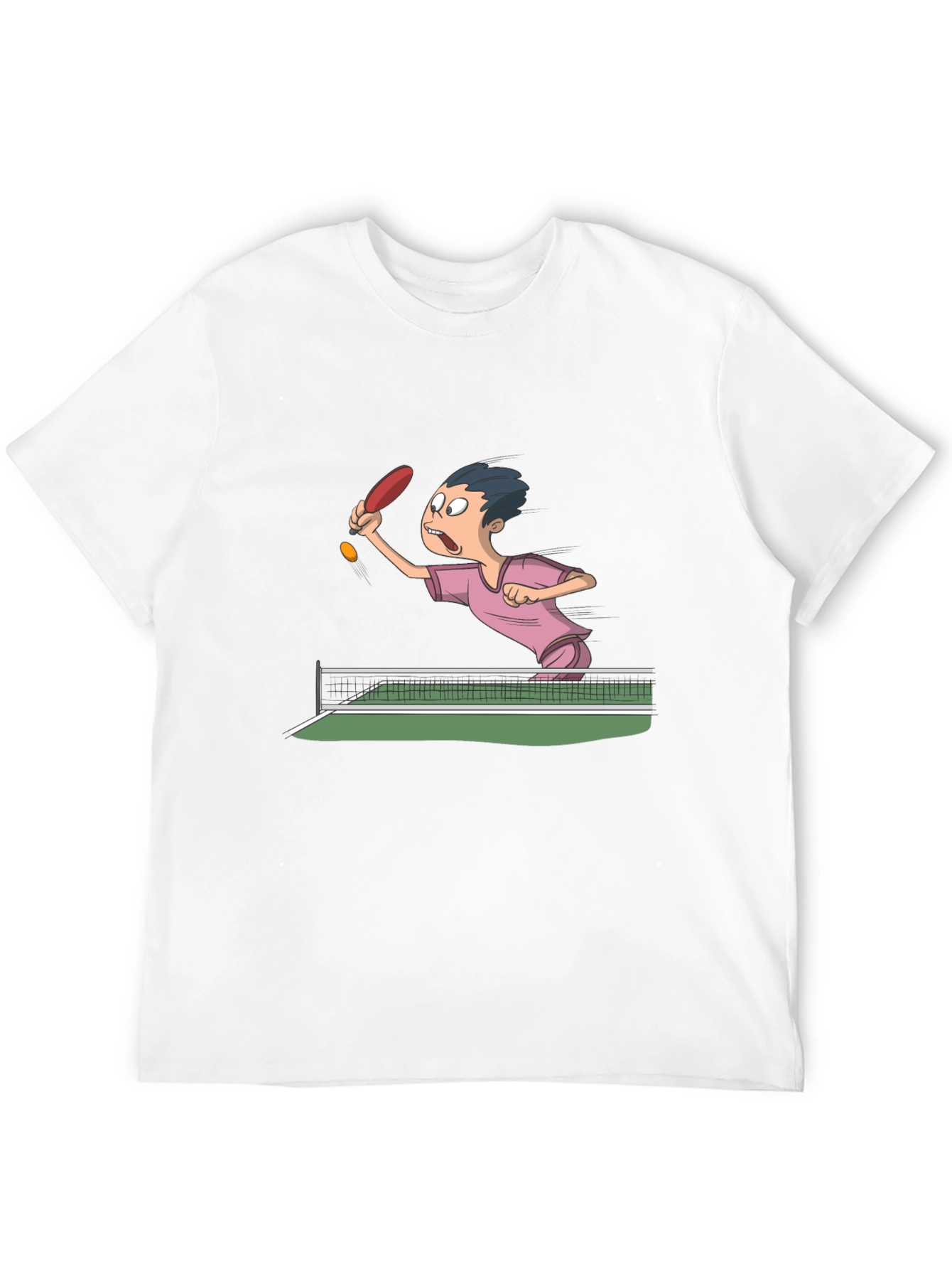Black Ping Pong Cartoon T-Shirt view 12