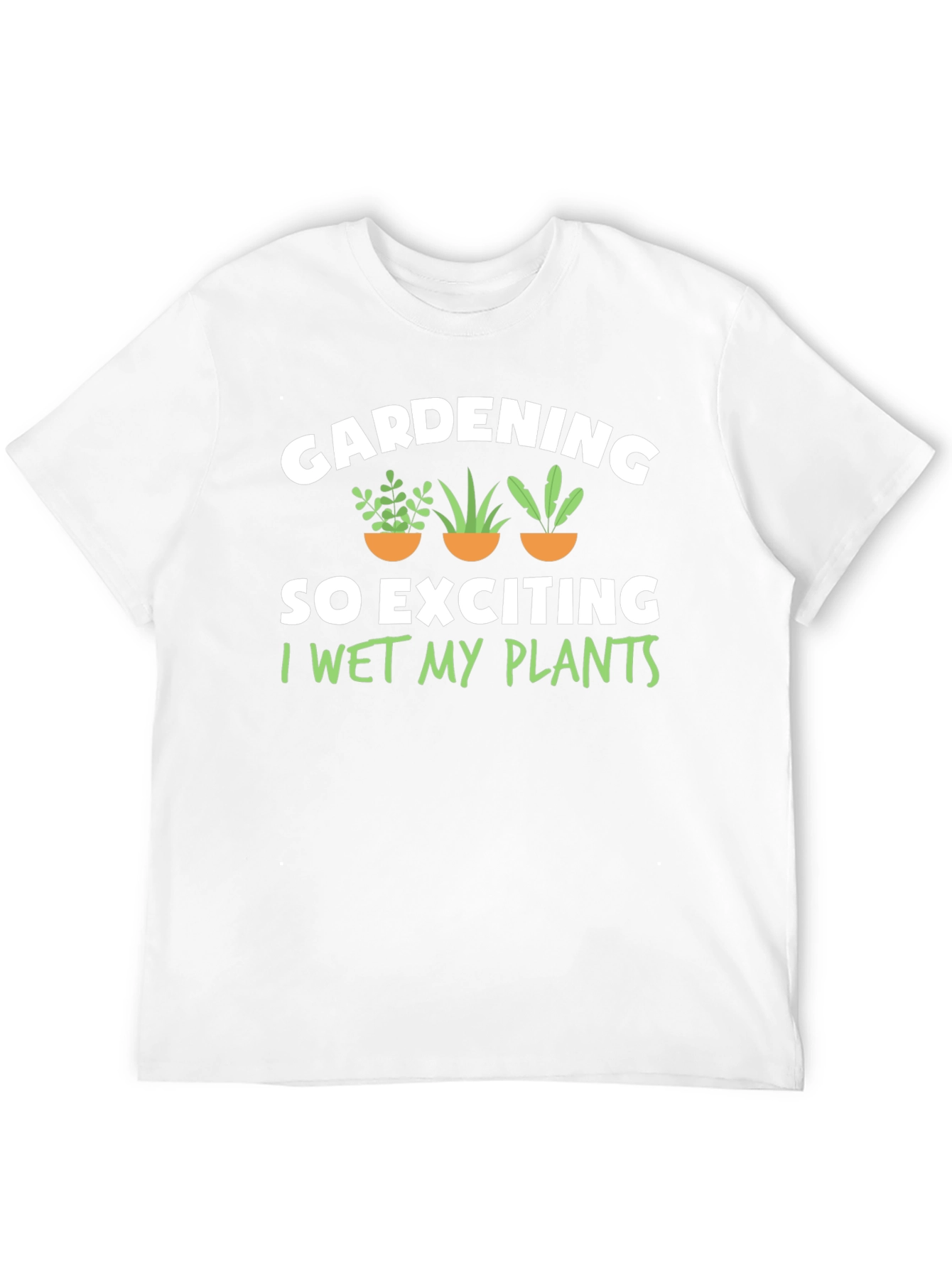 Black Gardening Humor T-Shirt - I Wet My Plants view 12
