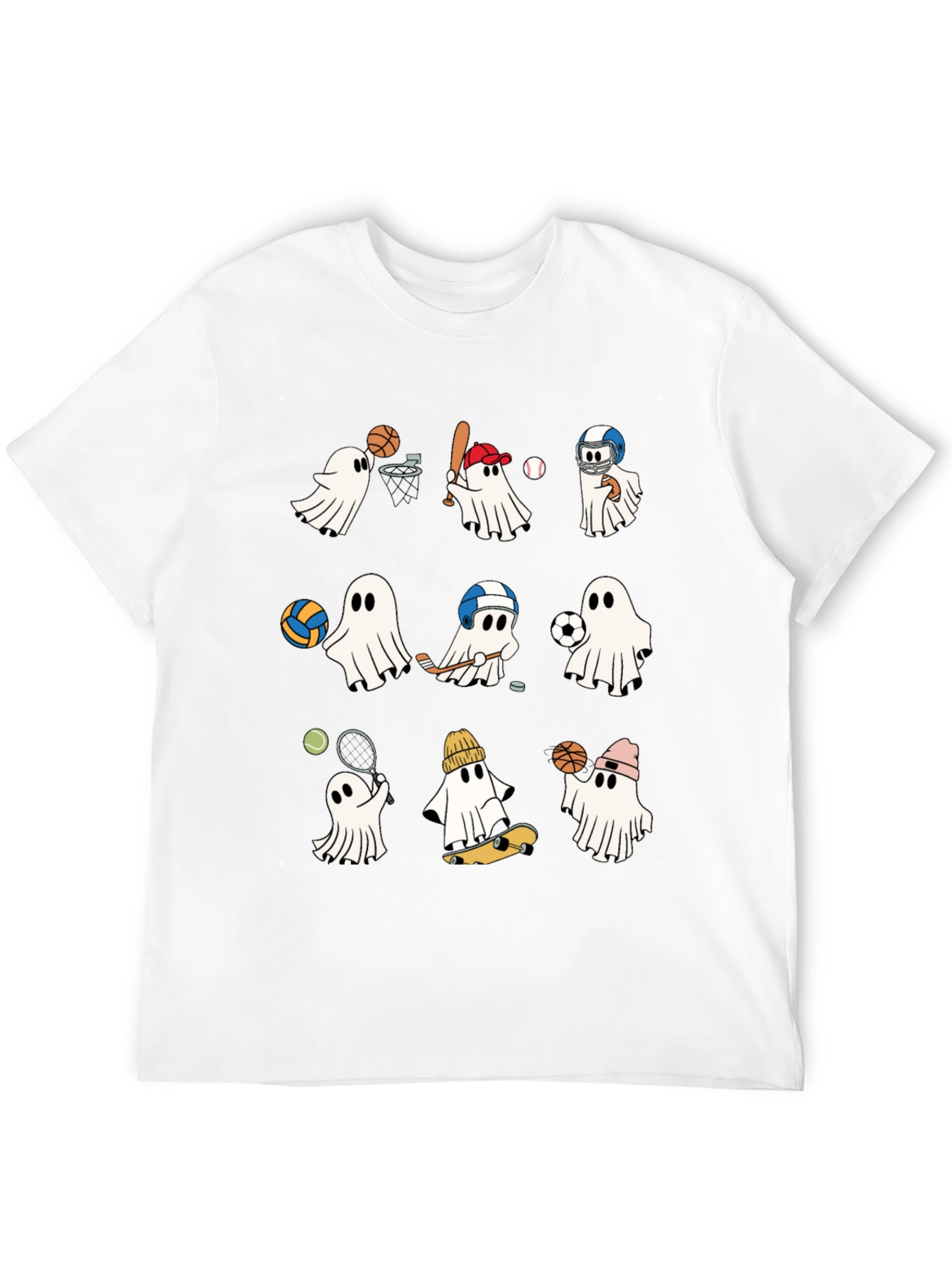 Black Sports Ghosts T-Shirt view 12