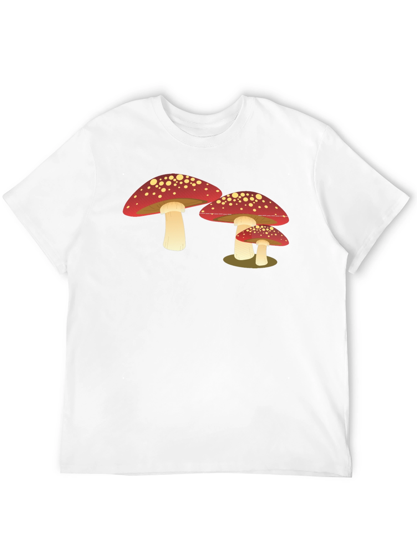 Black Mushroom Graphic T-Shirt - Cool Casual Tee view 12