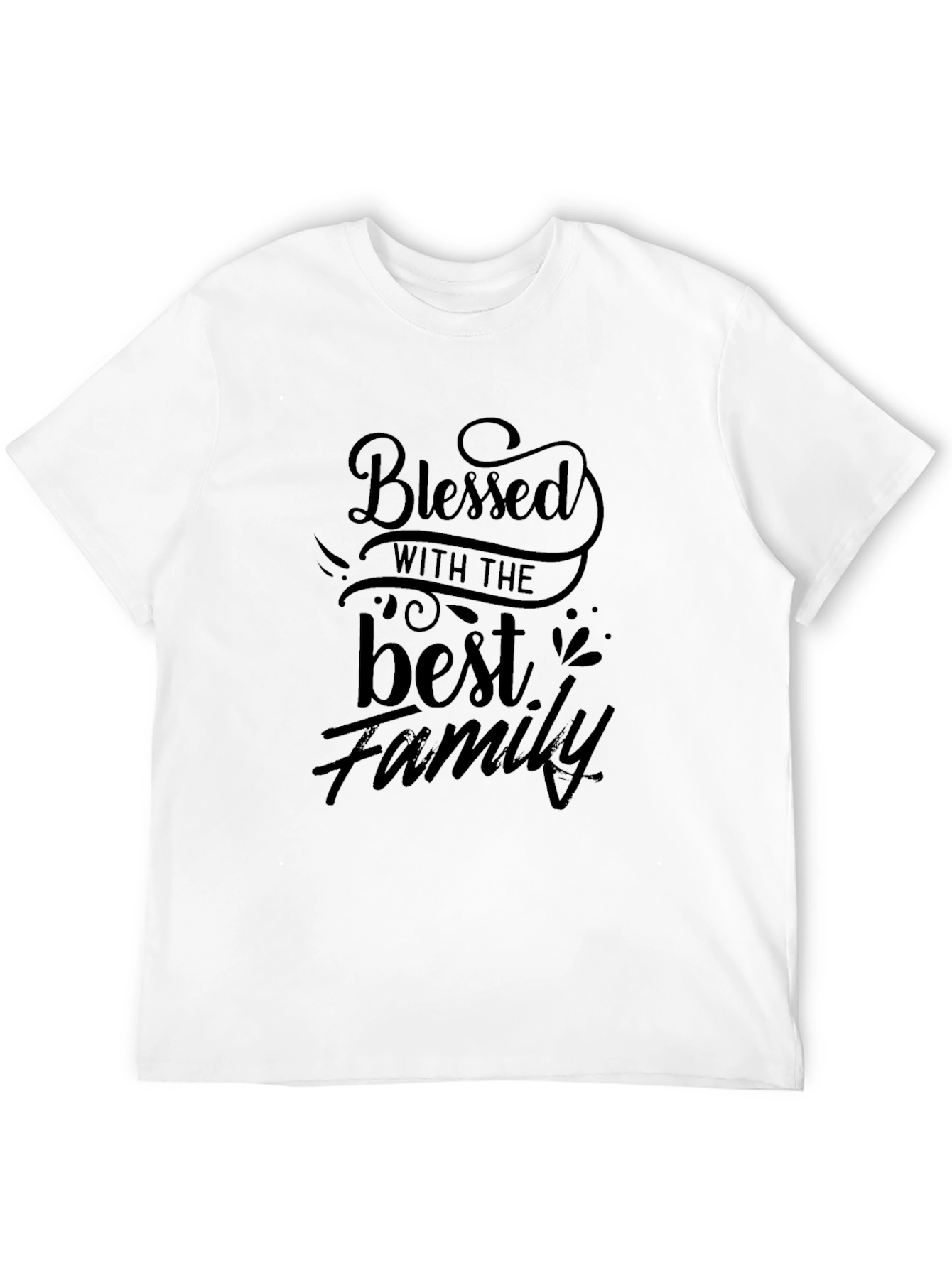 Black Blessed Family Graphic T-Shirt view 12