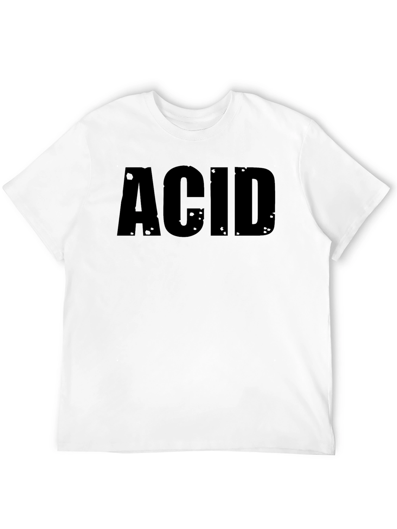 Black ACID Graphic Black T-Shirt - Mens Fashion Tee view 12