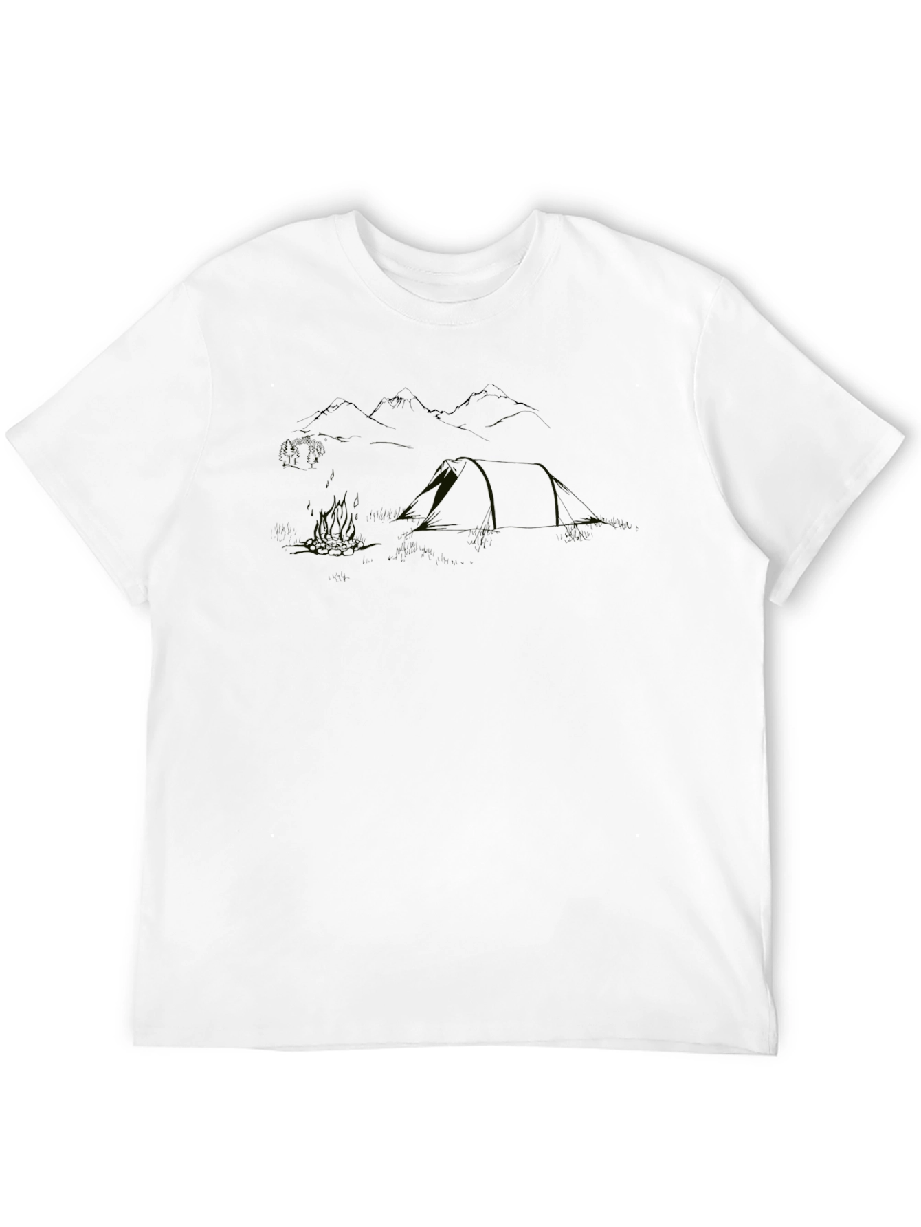 Black Men's Black Crew Neck Short Sleeve T-Shirt view 12