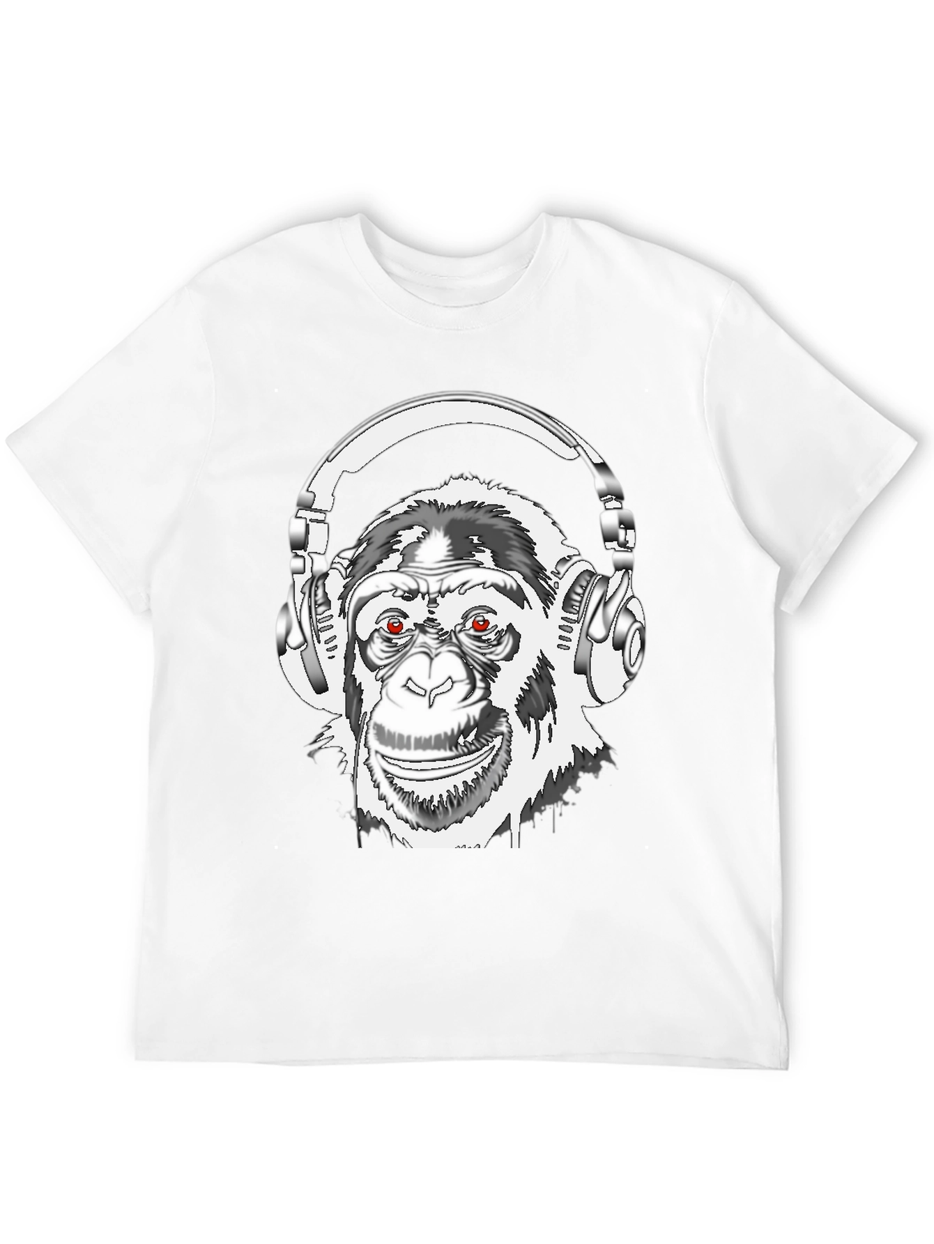 Black DJ Monkey Graphic Tee view 12
