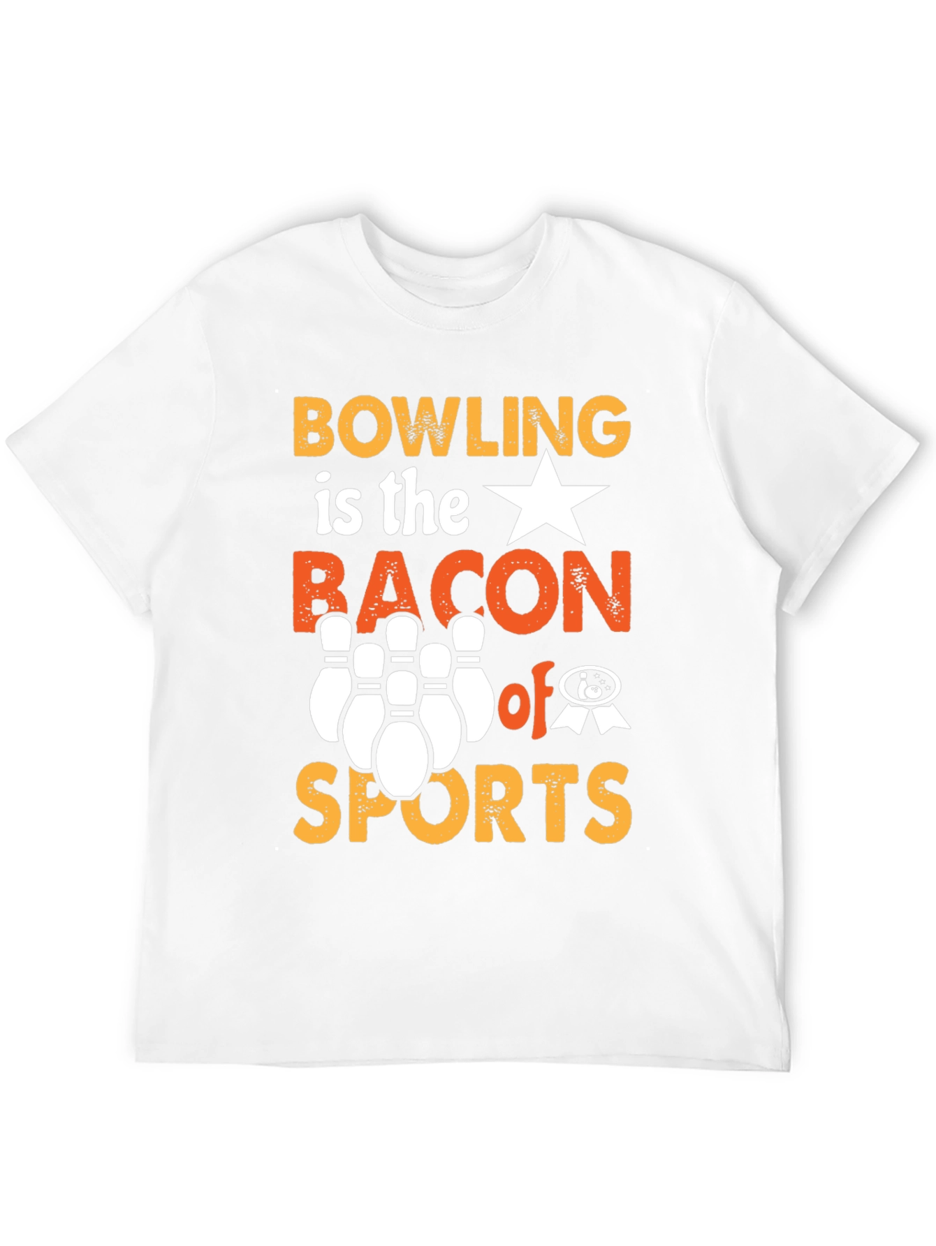 Black Bowling is the Bacon of Sports Graphic T-Shirt view 12
