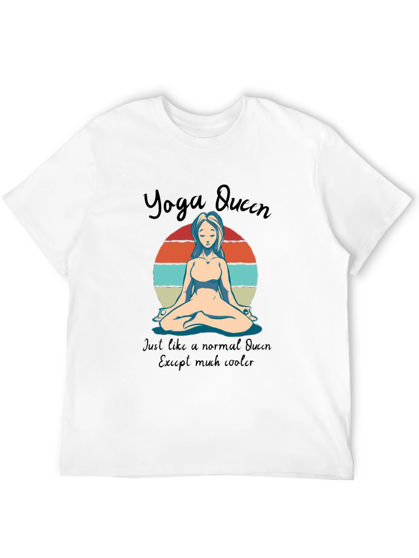 Black Yoga Queen Graphic Tee - Cool & Comfy view 12