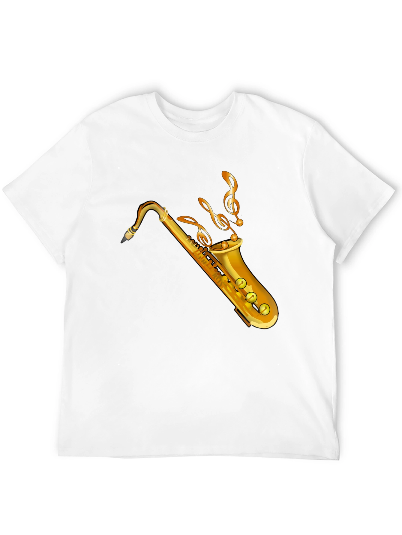 Black Saxophone Music Graphic Tee view 12
