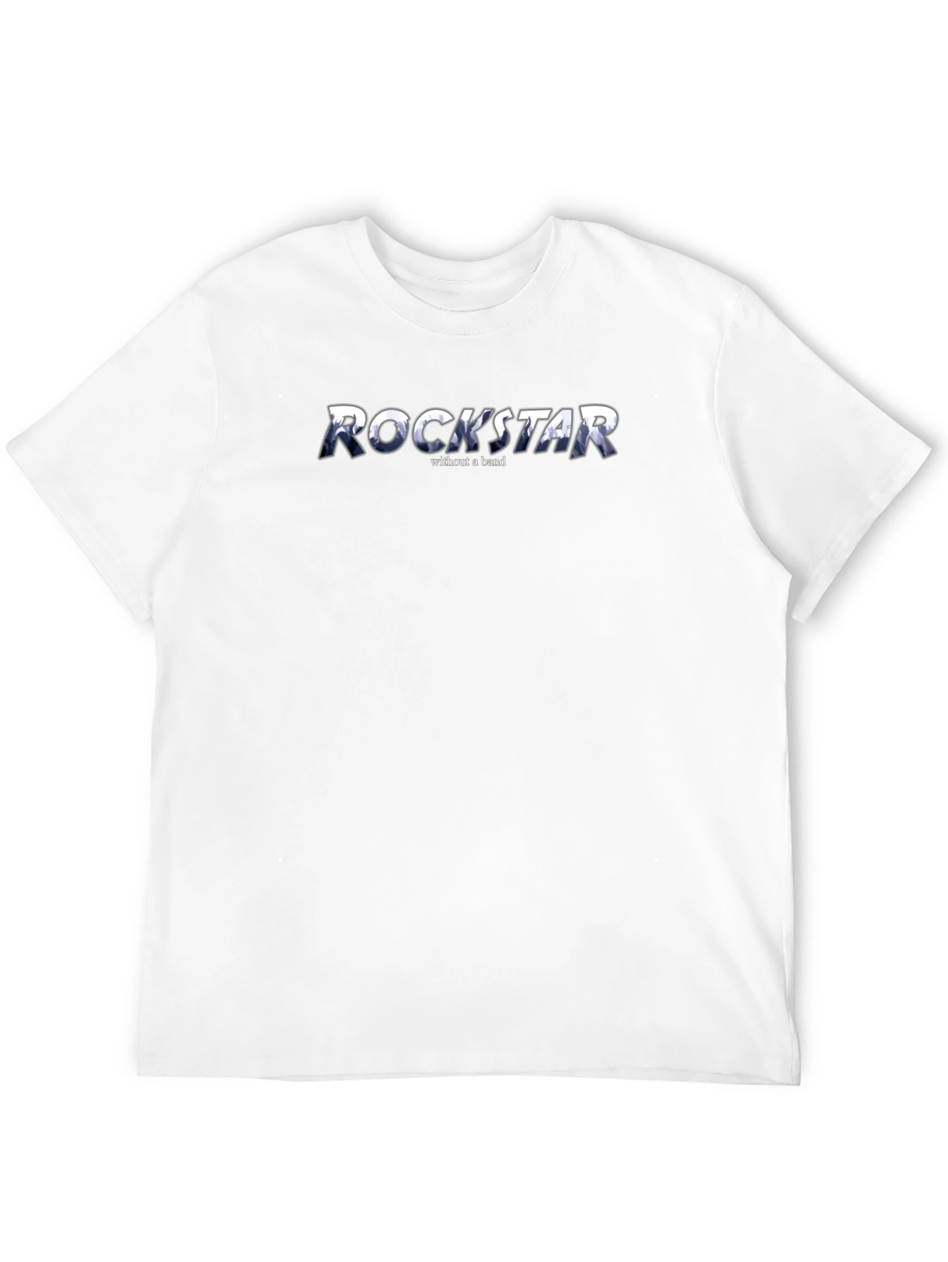 Black Rockstar Without a Band Graphic T-Shirt view 12