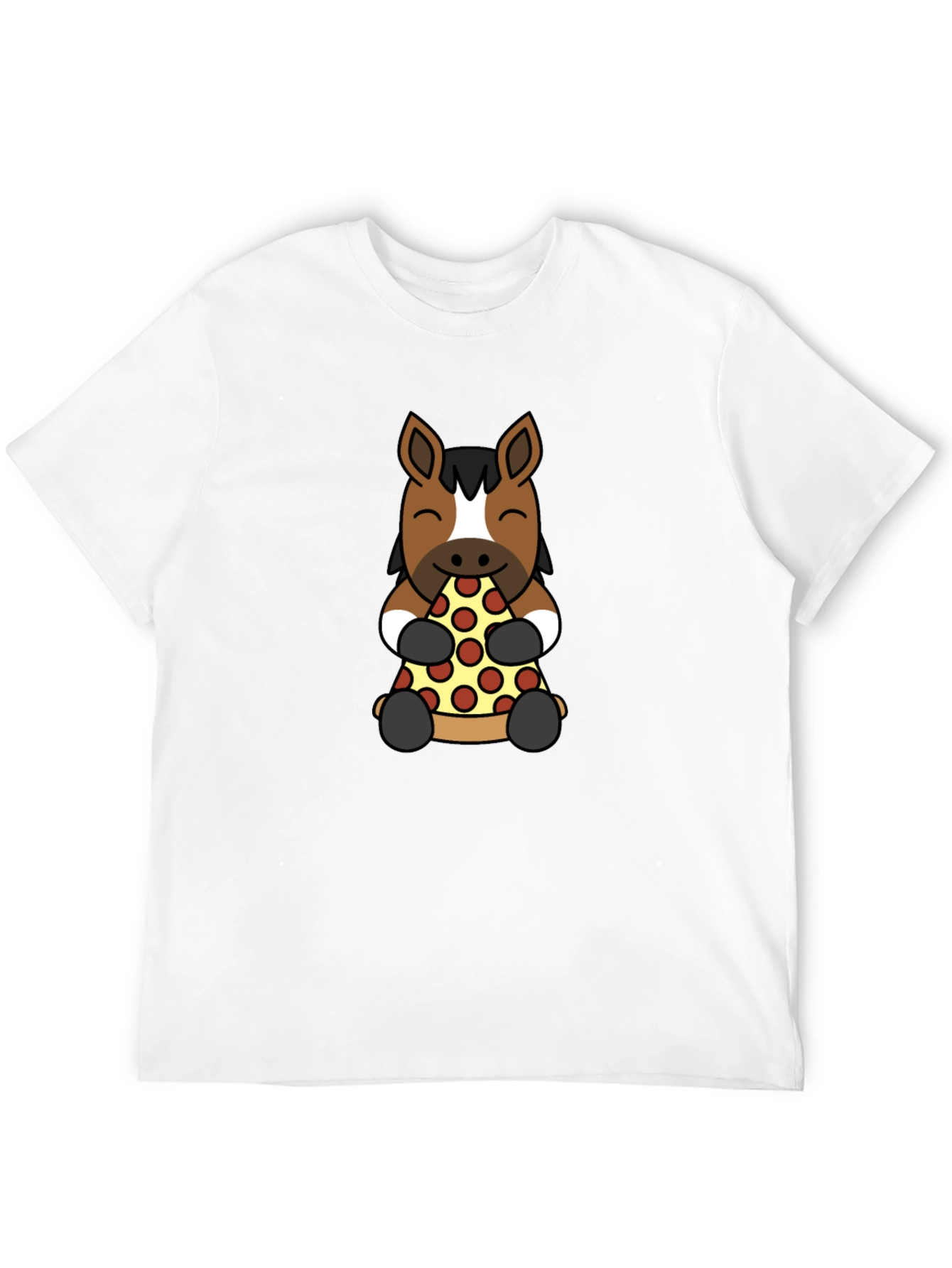 Black Horse Pizza Lover Graphic Tee view 12