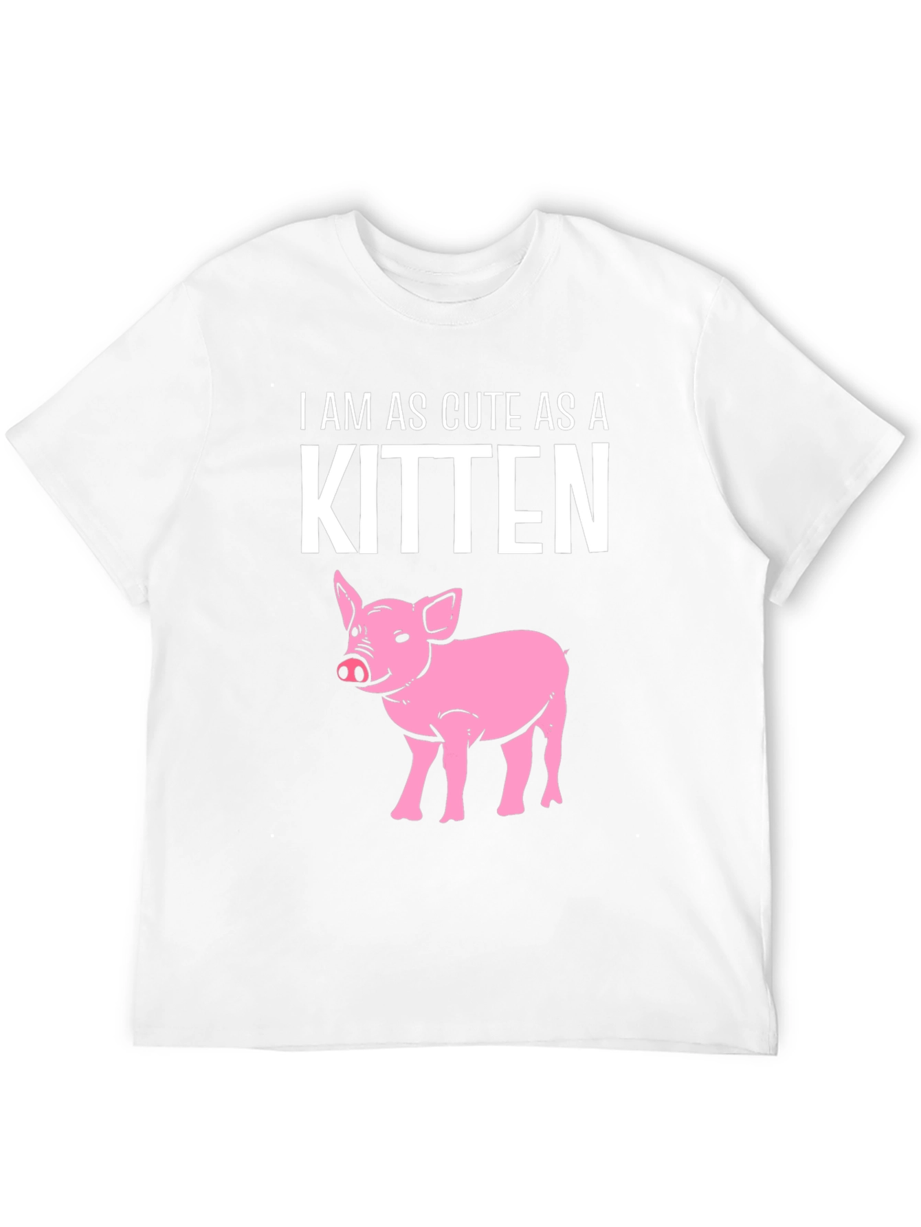 Black Cute Piglet T-Shirt view 12