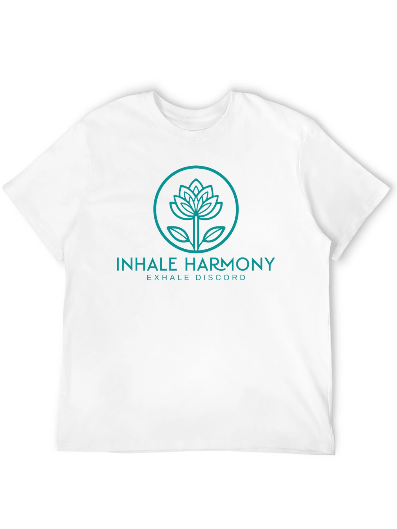 Black Inhale Harmony Lotus Graphic Black T-Shirt view 12