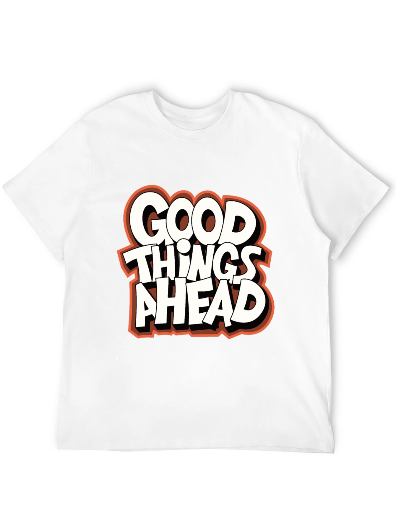 Black Good Things Ahead Graphic Tee - Black view 12