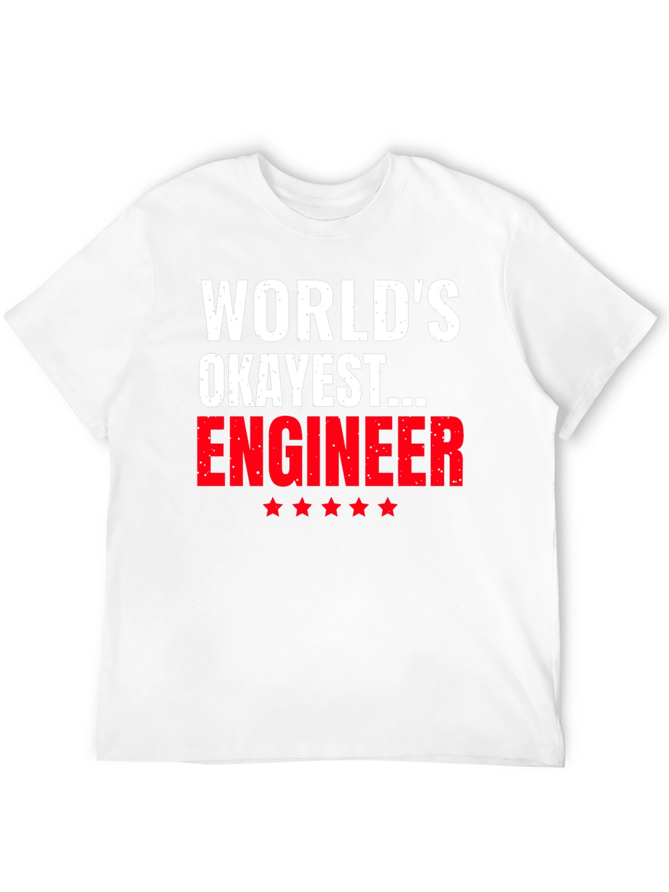 Black World's Okayest Engineer T-Shirt - Funny Gift view 12