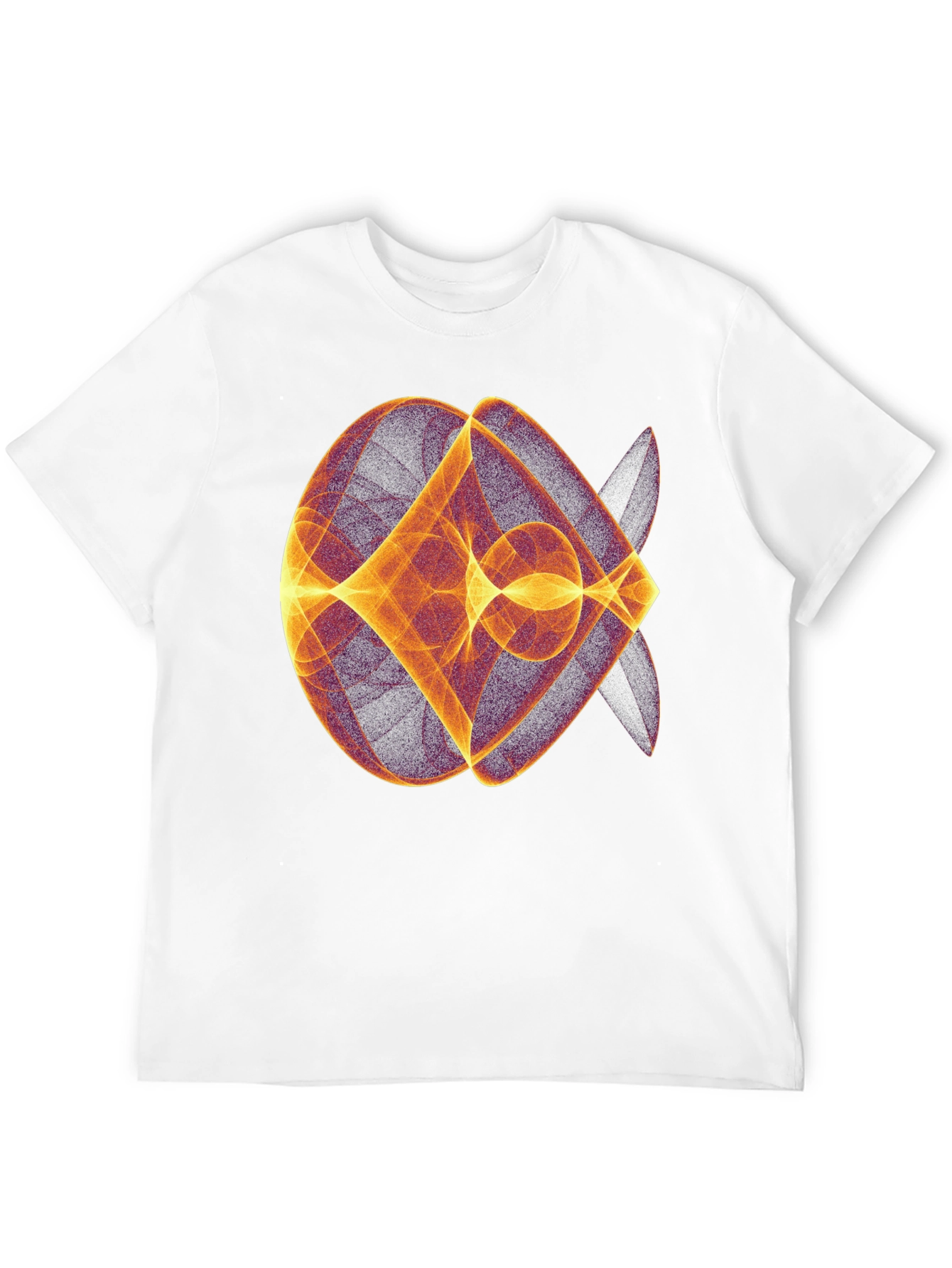 Black Abstract Geometric Graphic Print Black T-Shirt view 12