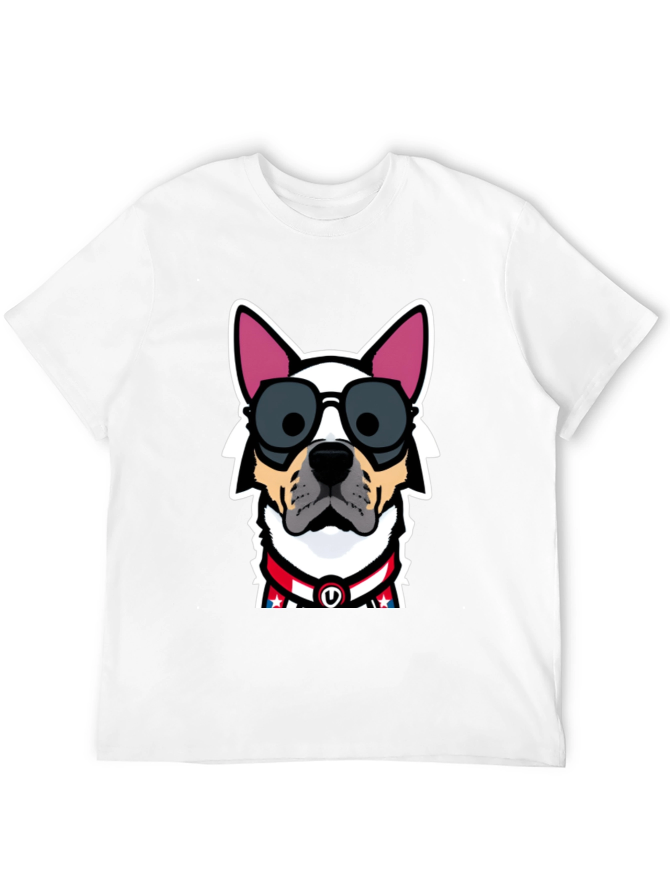 Black Cool Dog Graphic Tee - Patriotic Pup view 12