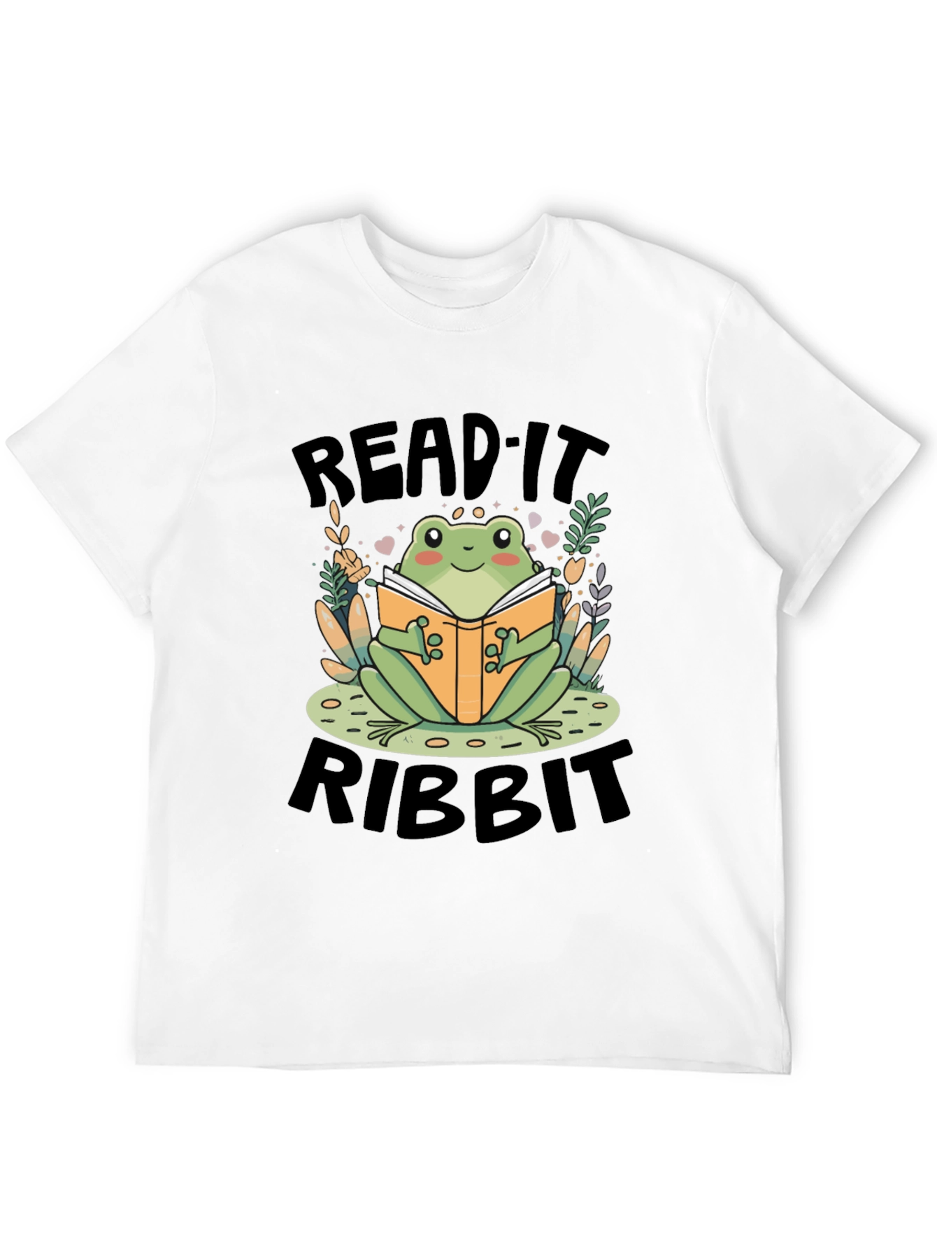 Black Read It Ribbit Frog Graphic Tee view 12