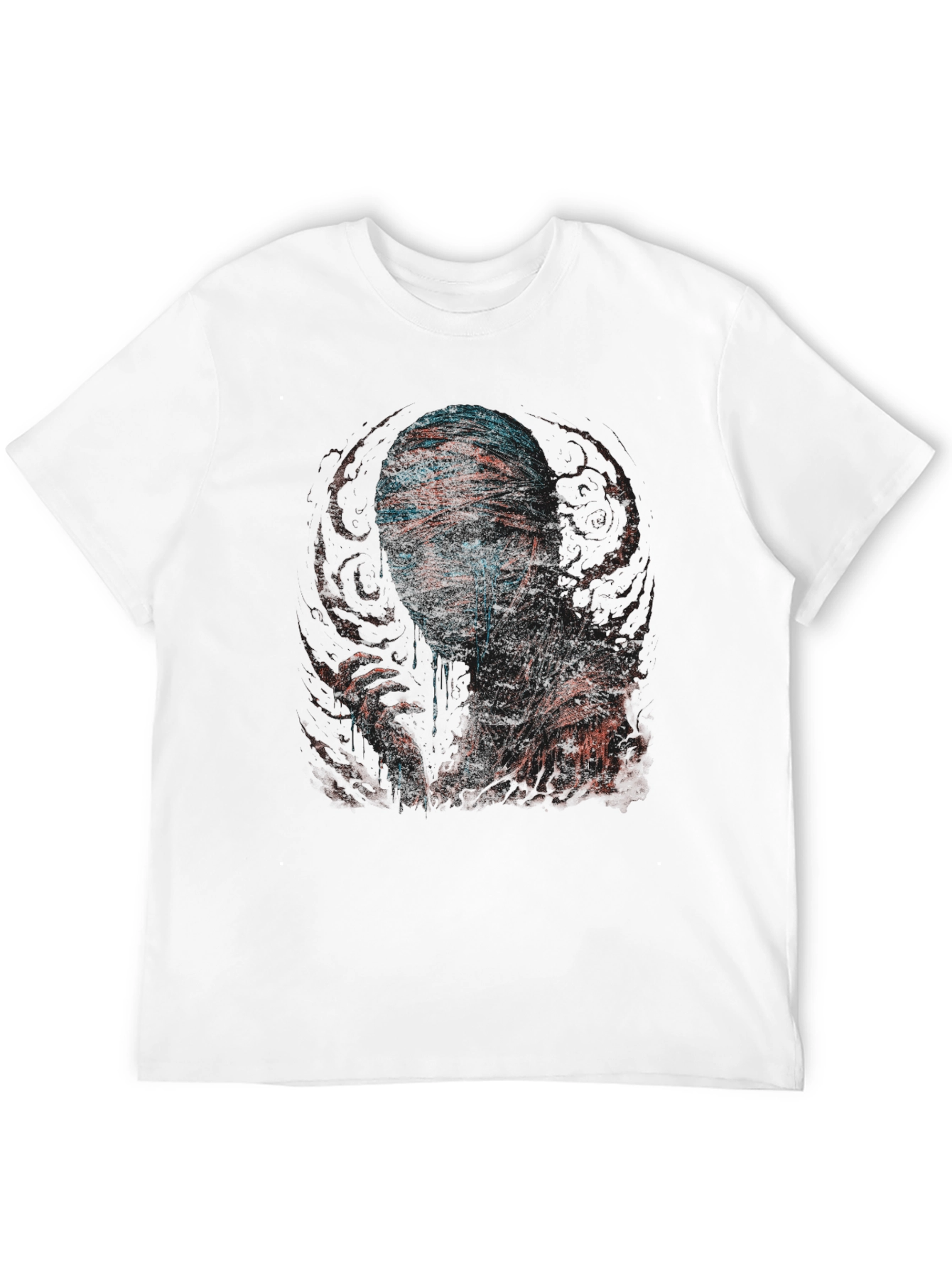 Black Mummy Graphic Print Crew Neck T-Shirt view 12