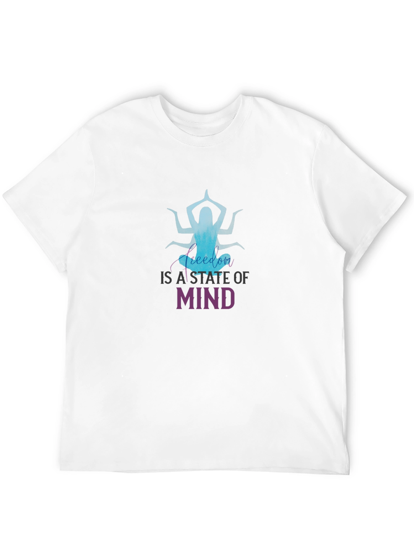 Yoga Meditation Graphic Tee: Freedom State of Mind - 12