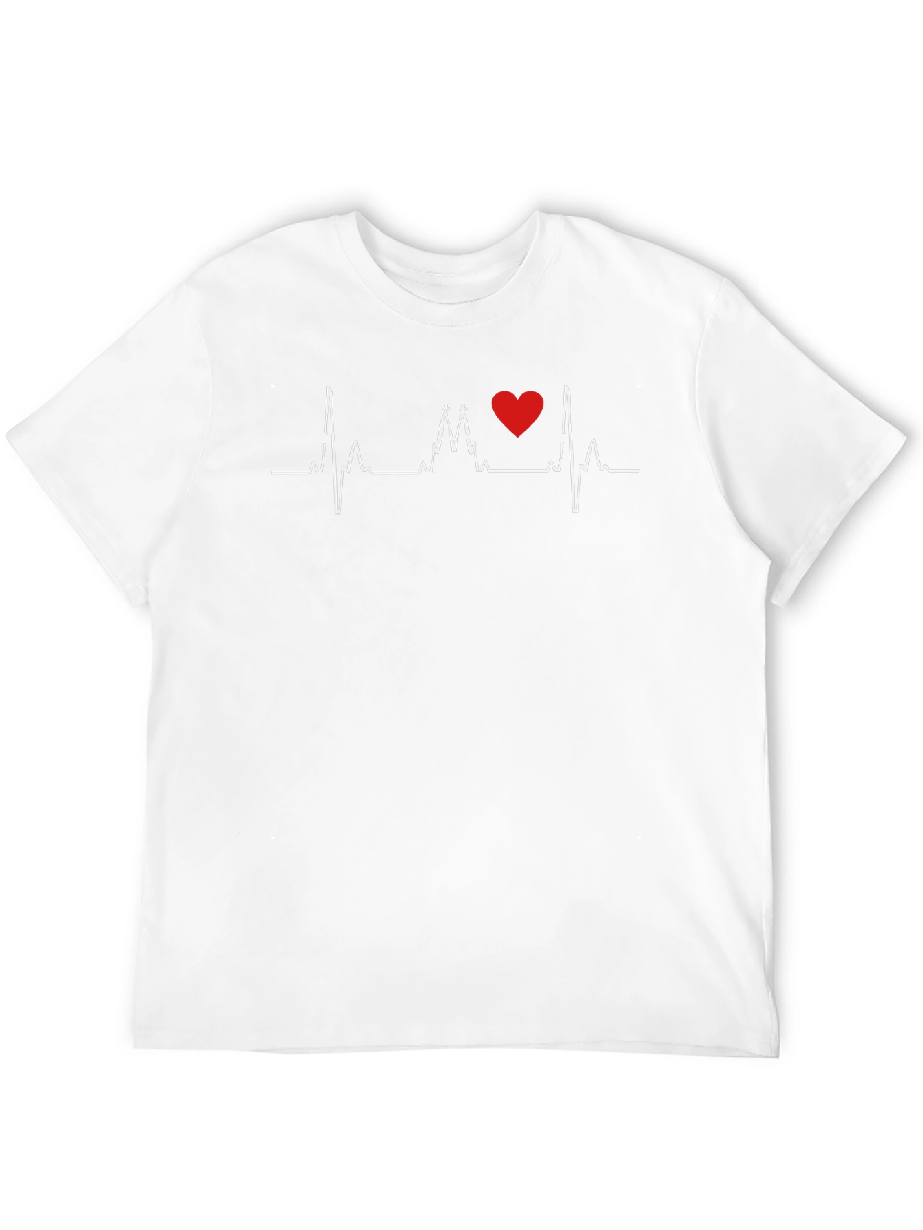 Black Heartbeat Church Love Graphic Tee view 12