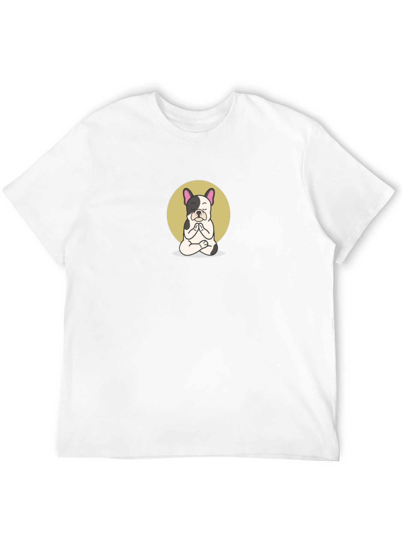 Black Meditating French Bulldog Graphic Tee view 12