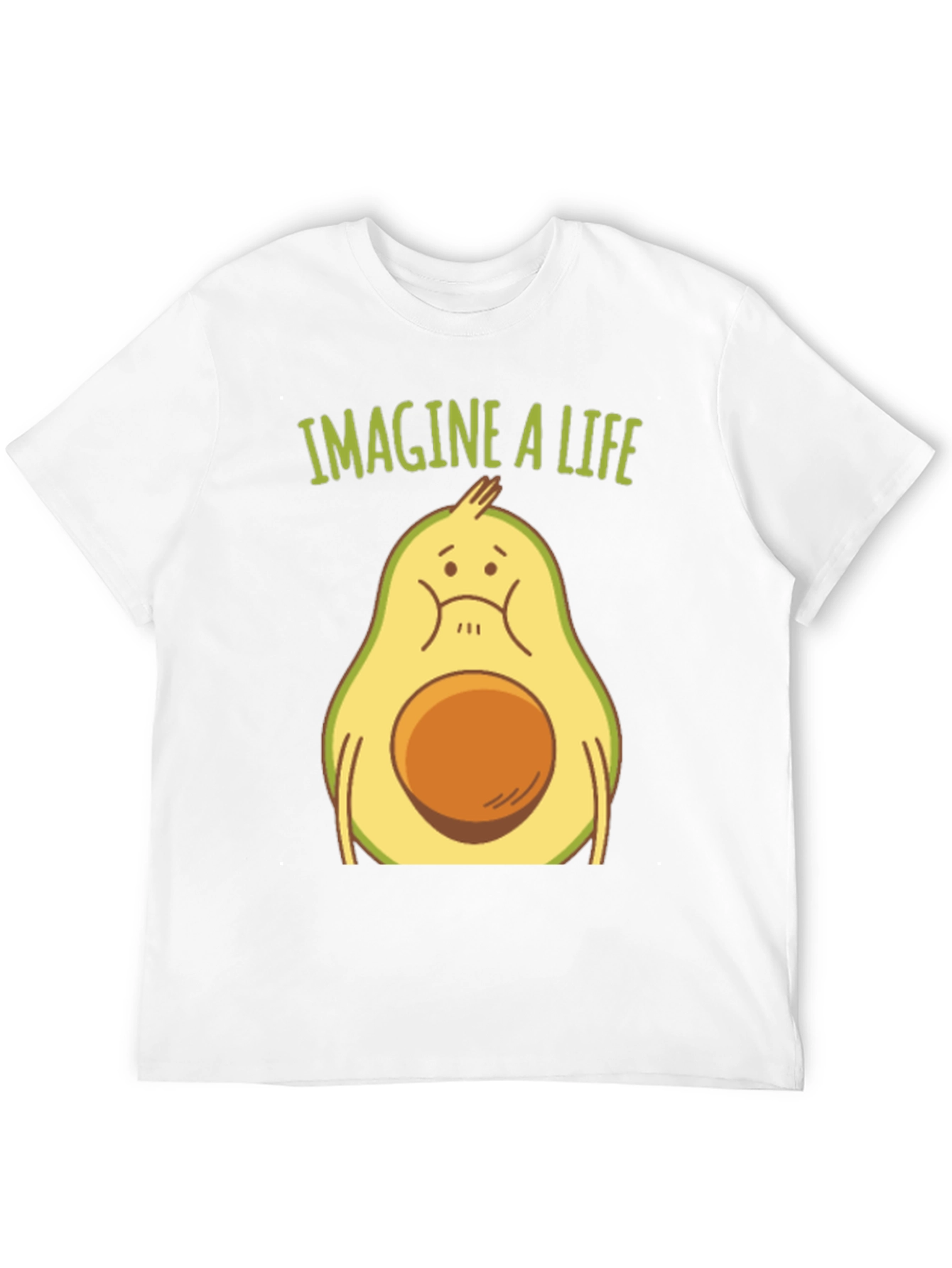 Black Imagine a Life Avocado Graphic Tee - Unisex view 12