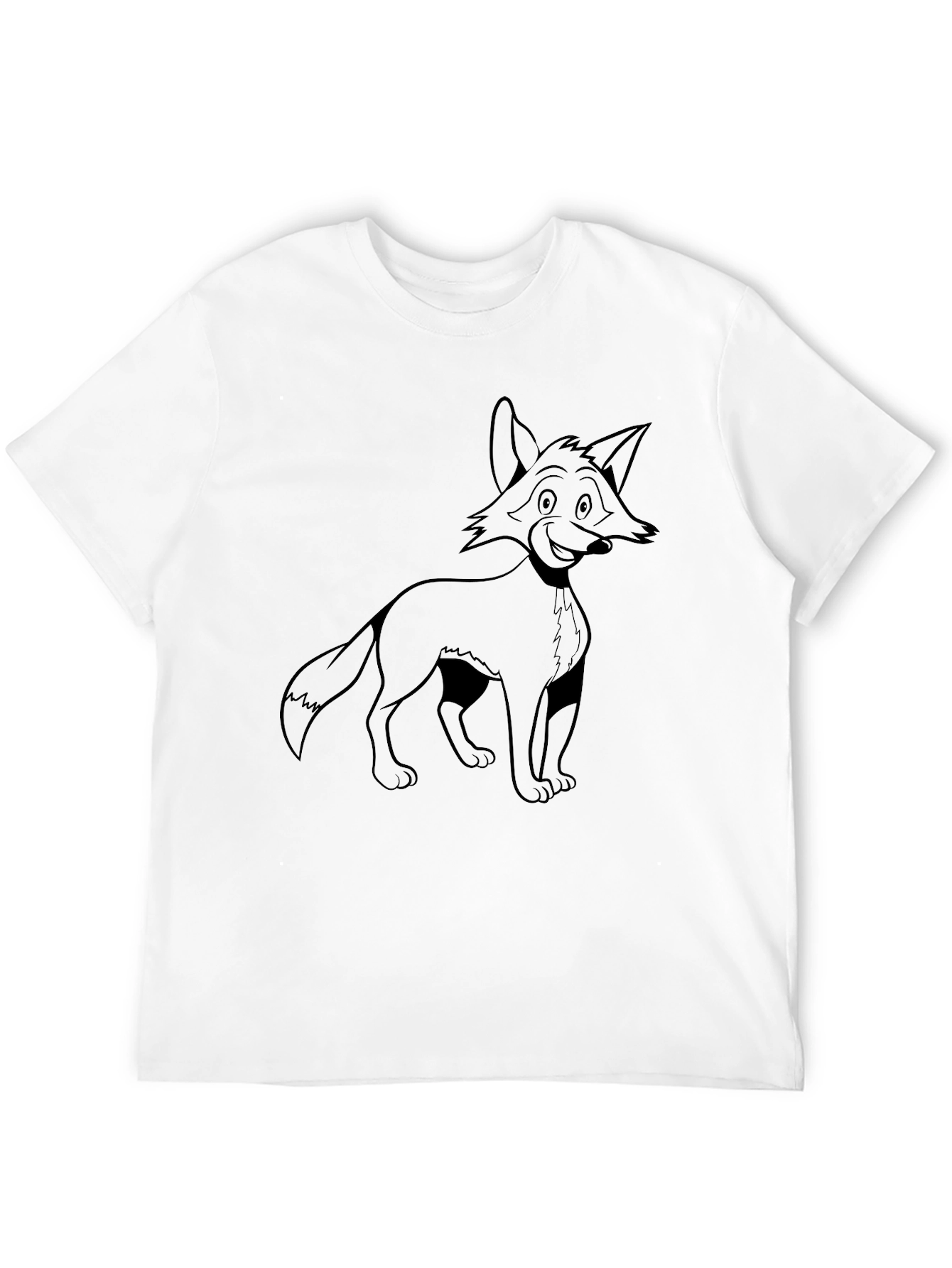 Black Fox Graphic Tee - Black Casual T-Shirt view 12
