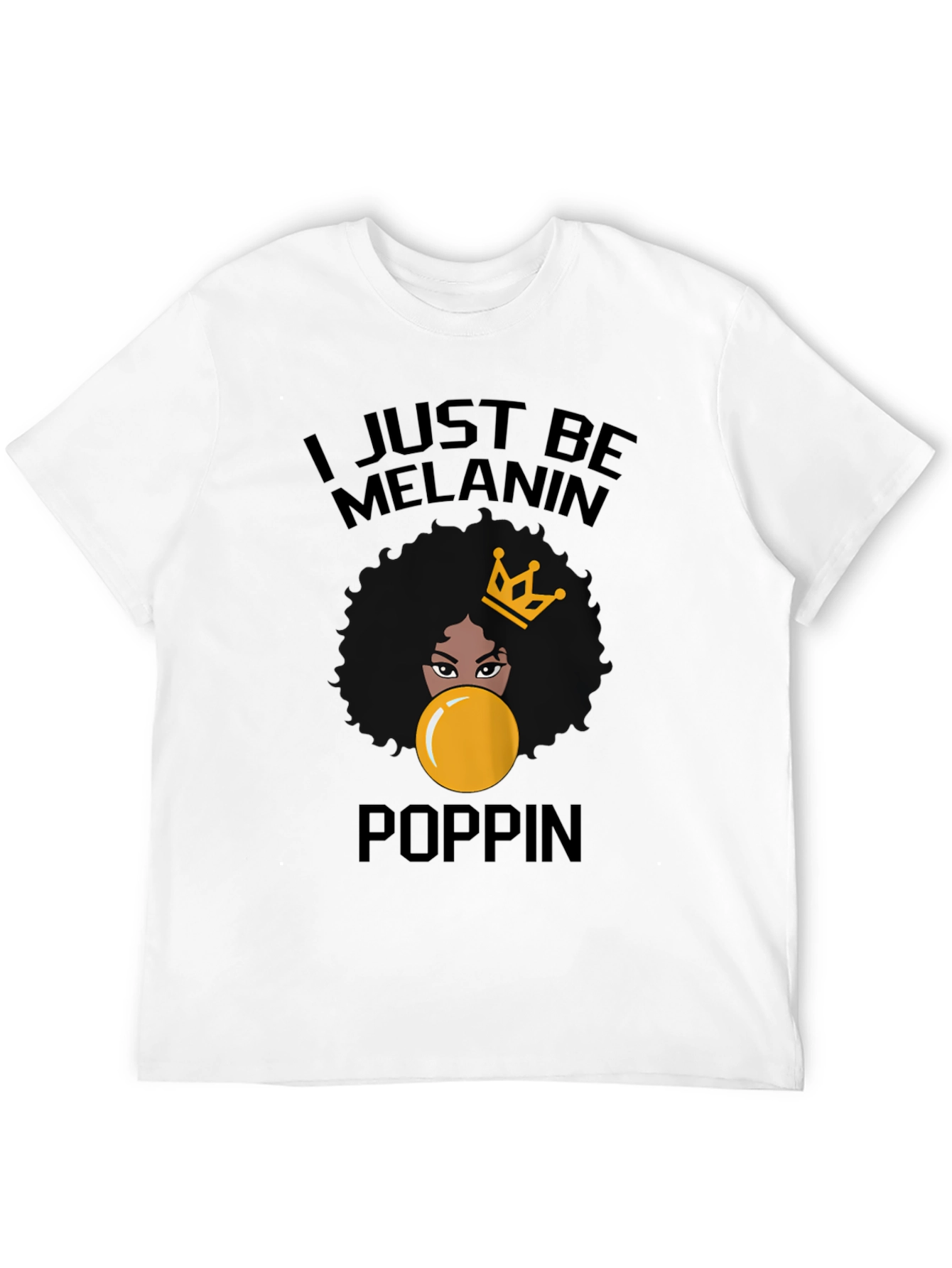 Black Melanin Poppin' Graphic Tee - Stylish Black T-Shirt view 12