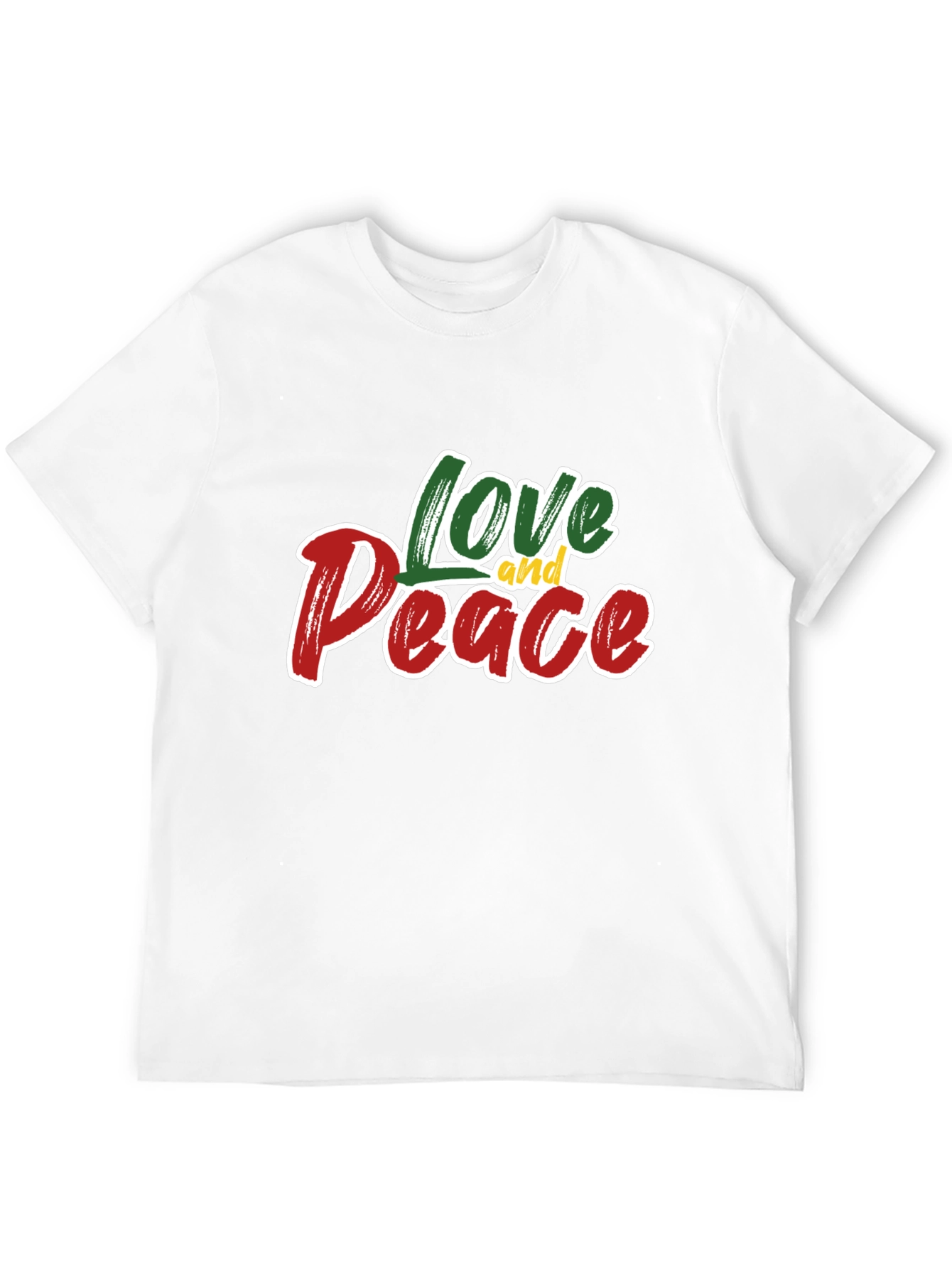 Black Love and Peace Graphic T-Shirt - Stylish Black Tee view 12