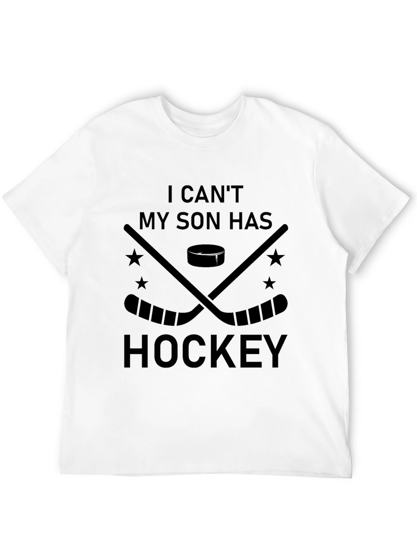 Black Hockey Son T-Shirt - Game Day Dad Tee view 12