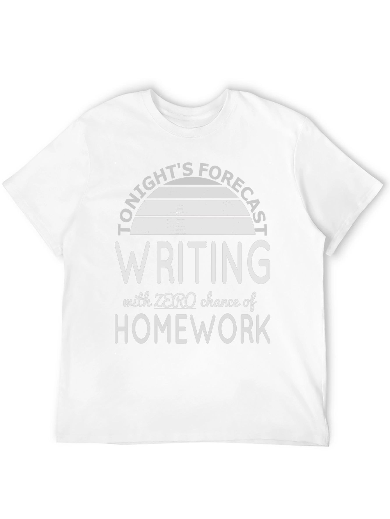 Black Tonight's Forecast Writing T-Shirt view 12