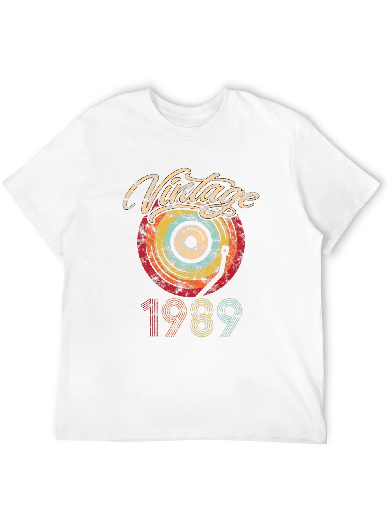 Black Vintage 1989 Record Graphic Tee view 12