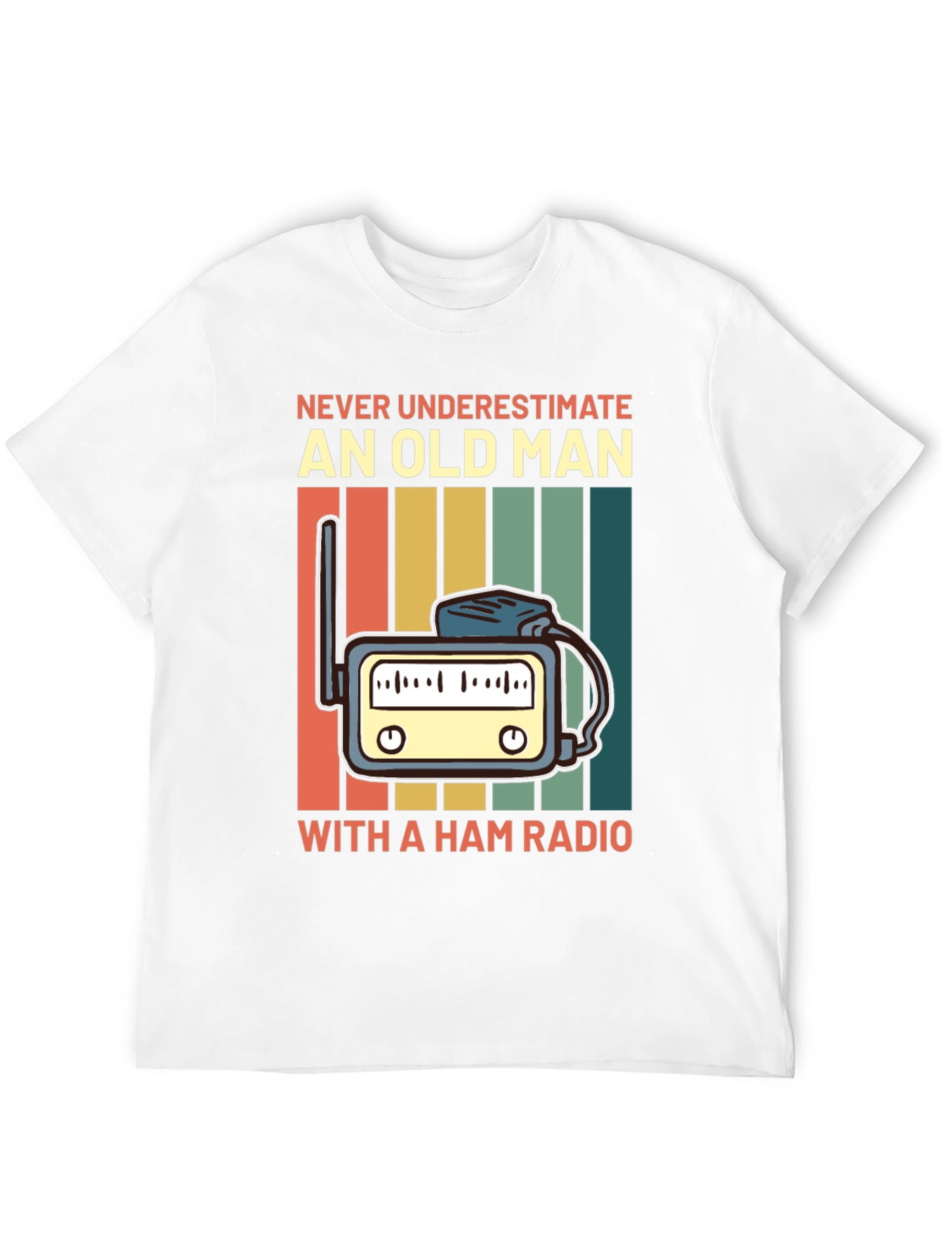 Black Ham Radio Old Man T-Shirt - Funny Amateur Radio Tee view 12
