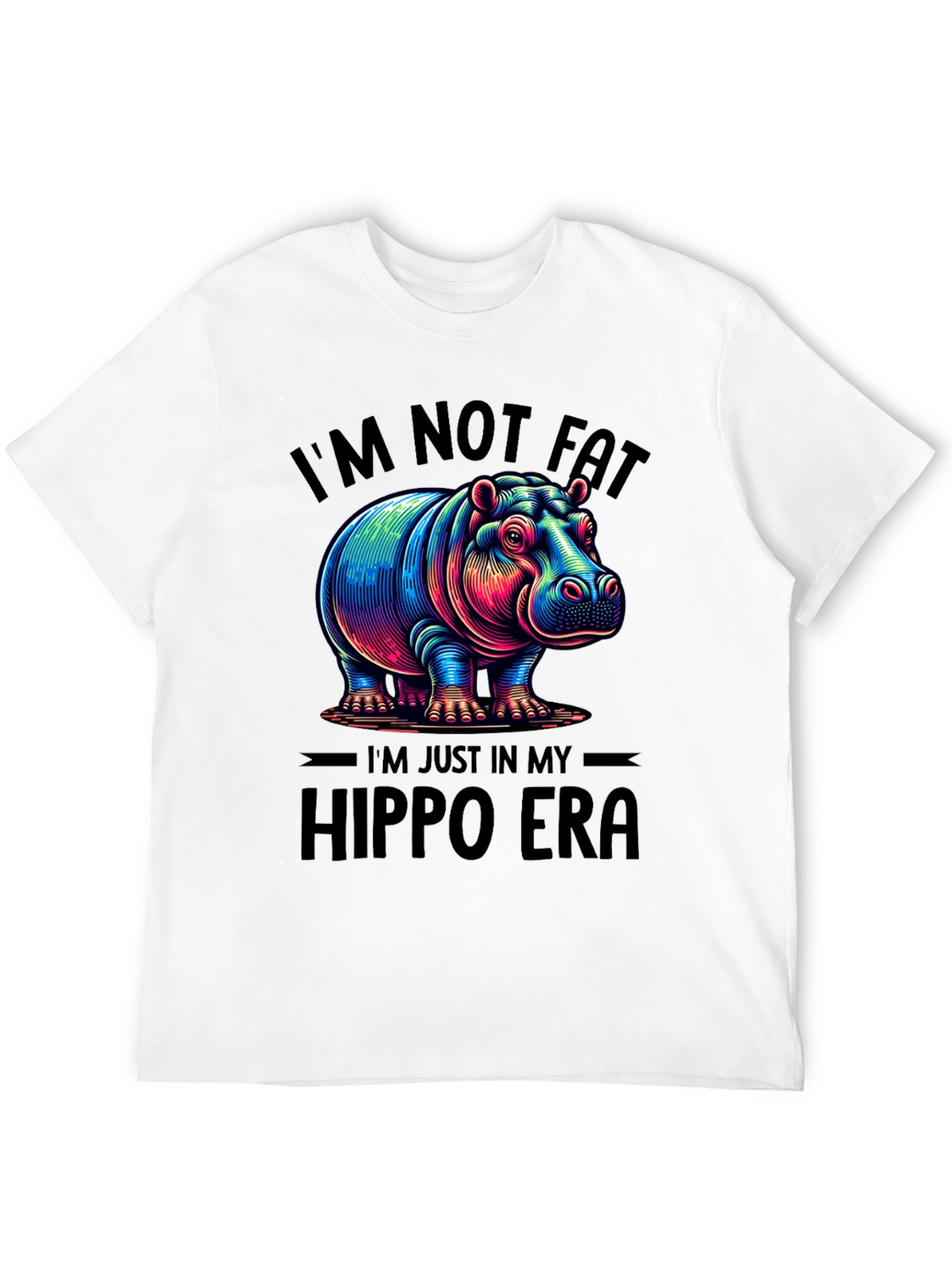 Black Hippo Era Graphic T-Shirt view 12