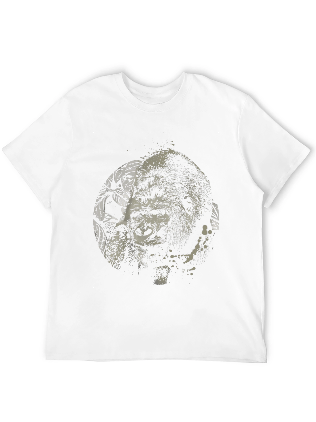 Black Gorilla Graphic Print Black T-Shirt view 12